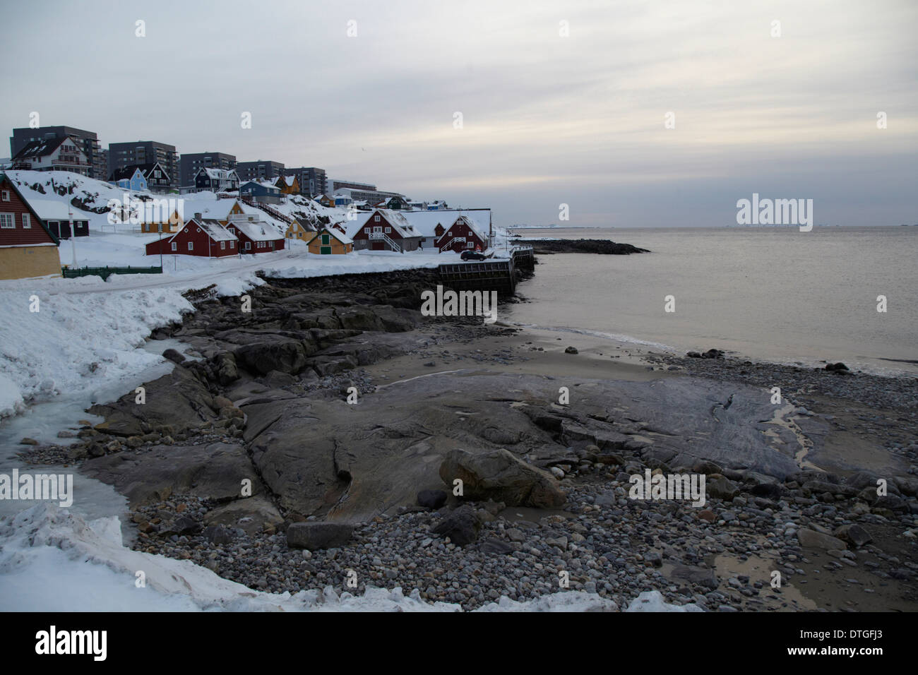 Immagine esterna da Nuuk e il Museo Natinal. Foto Stock