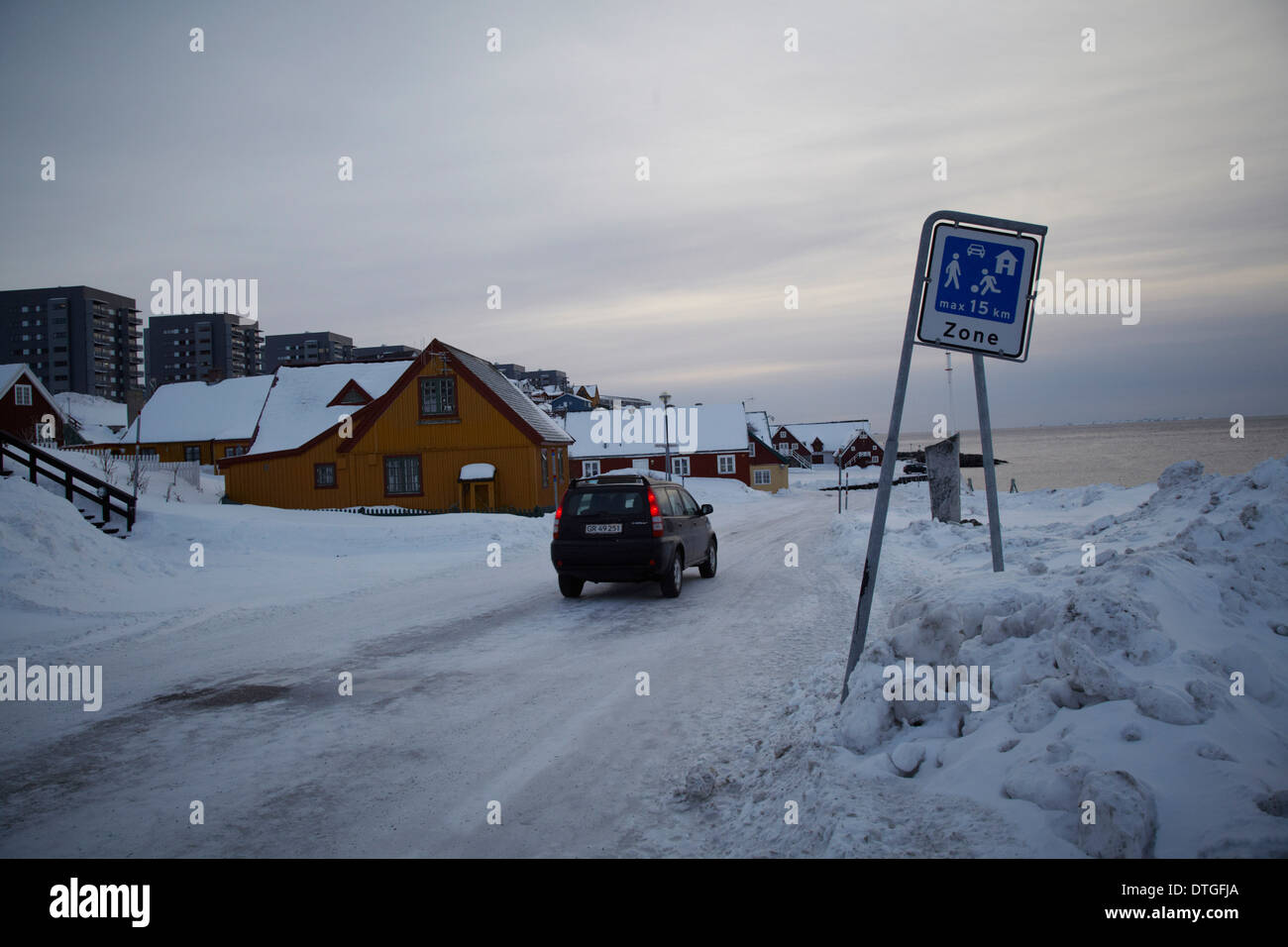 Immagine esterna da Nuuk e il Museo Natinal. Foto Stock