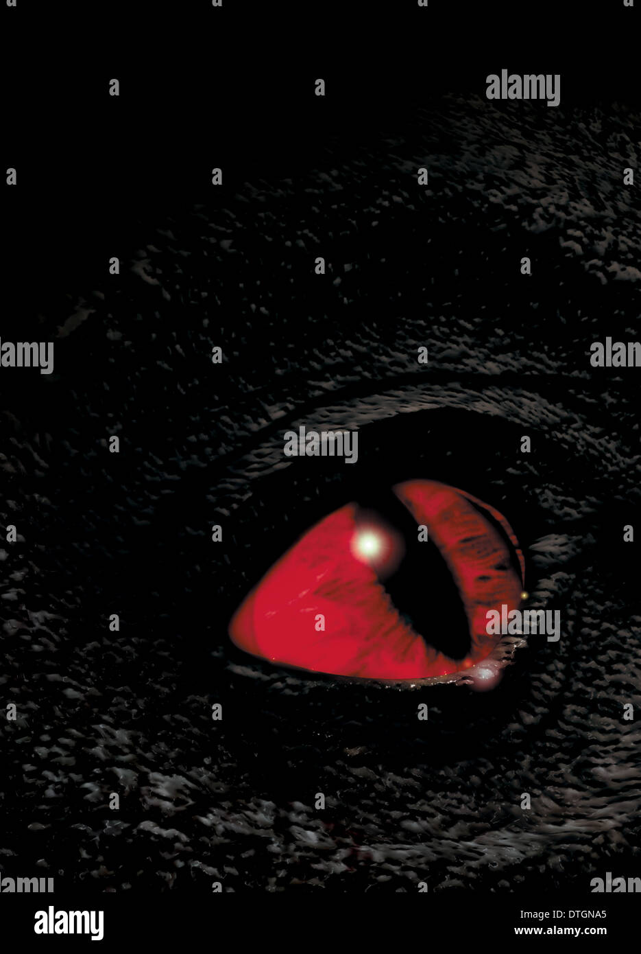 Tyrannosaurus rex eye Foto Stock