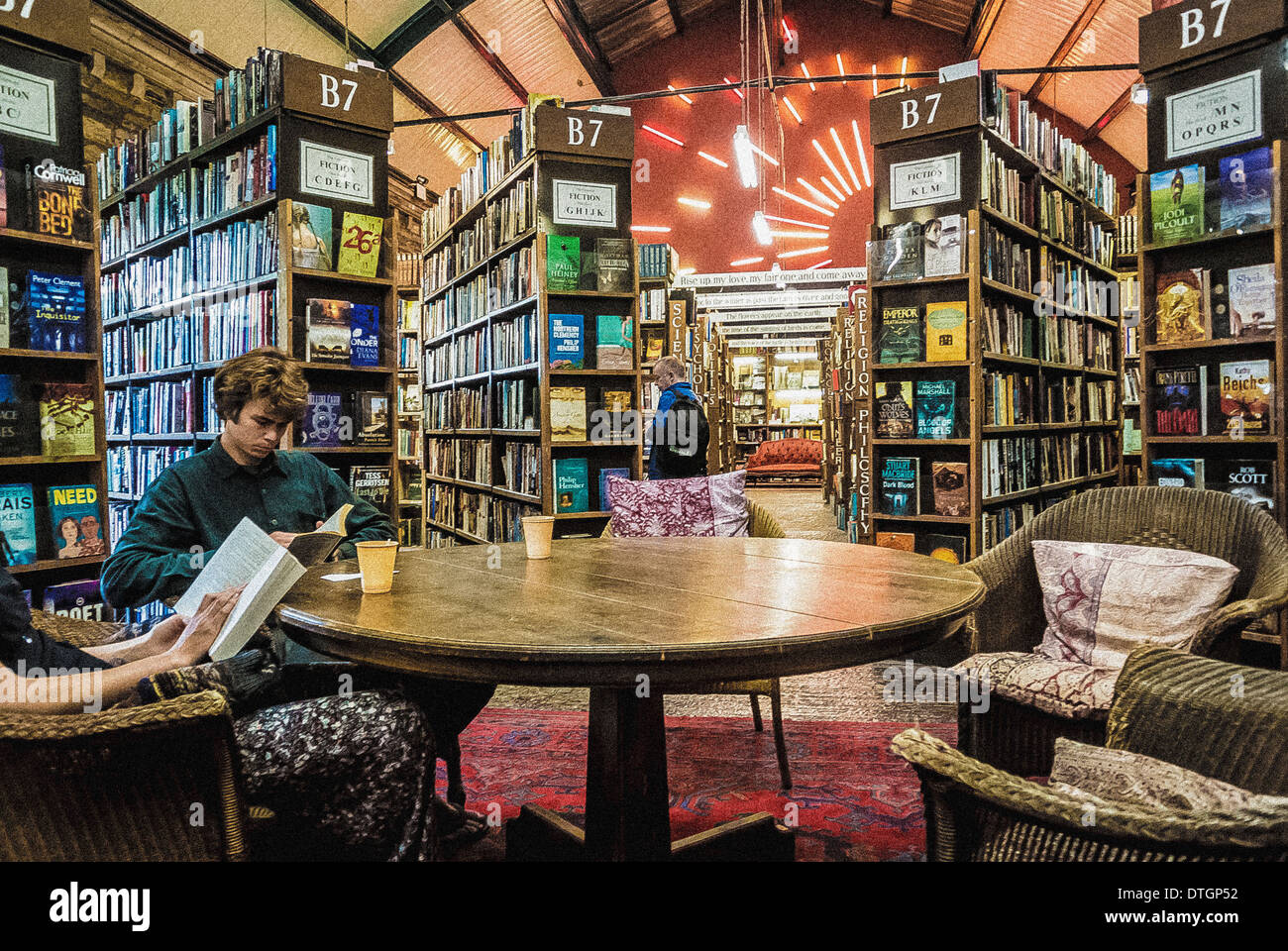 Il baratto libri, Alnwick, Northumberland, Regno Unito. Foto Stock