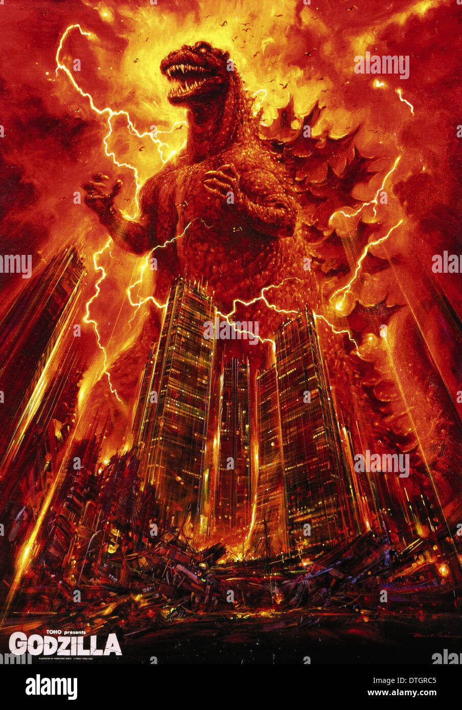Godzilla poster del filmato Foto Stock