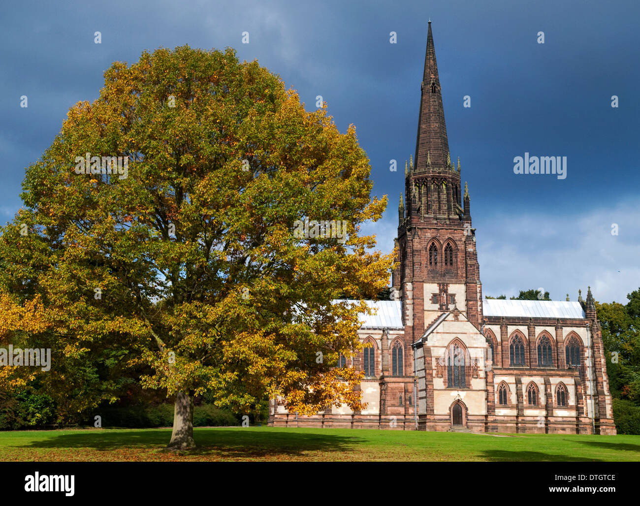 La Chiesa di Santa Maria Vergine a Clumber Park, NOTTINGHAMSHIRE REGNO UNITO Foto Stock