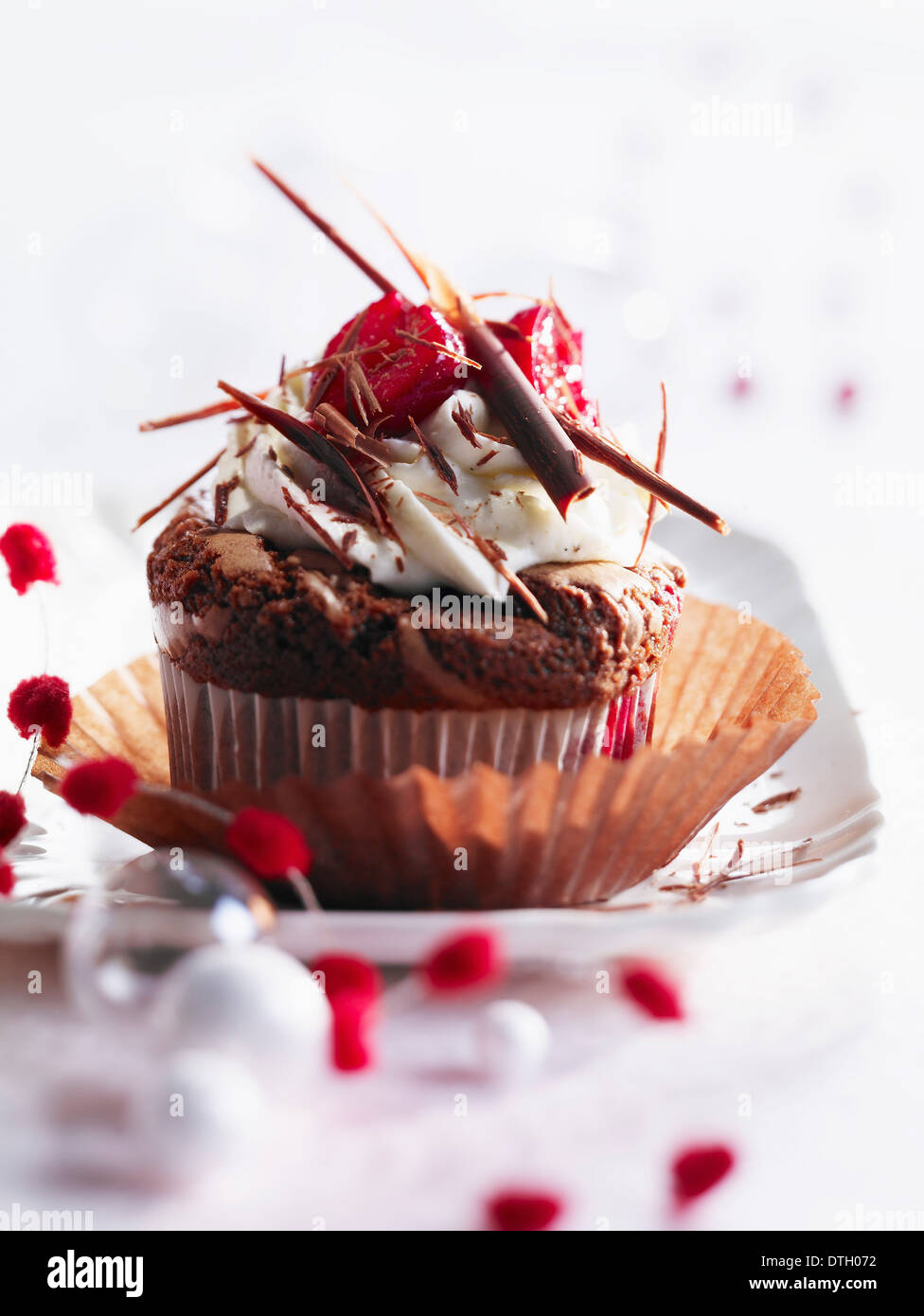 Foresta Nera-style cupcake Foto Stock