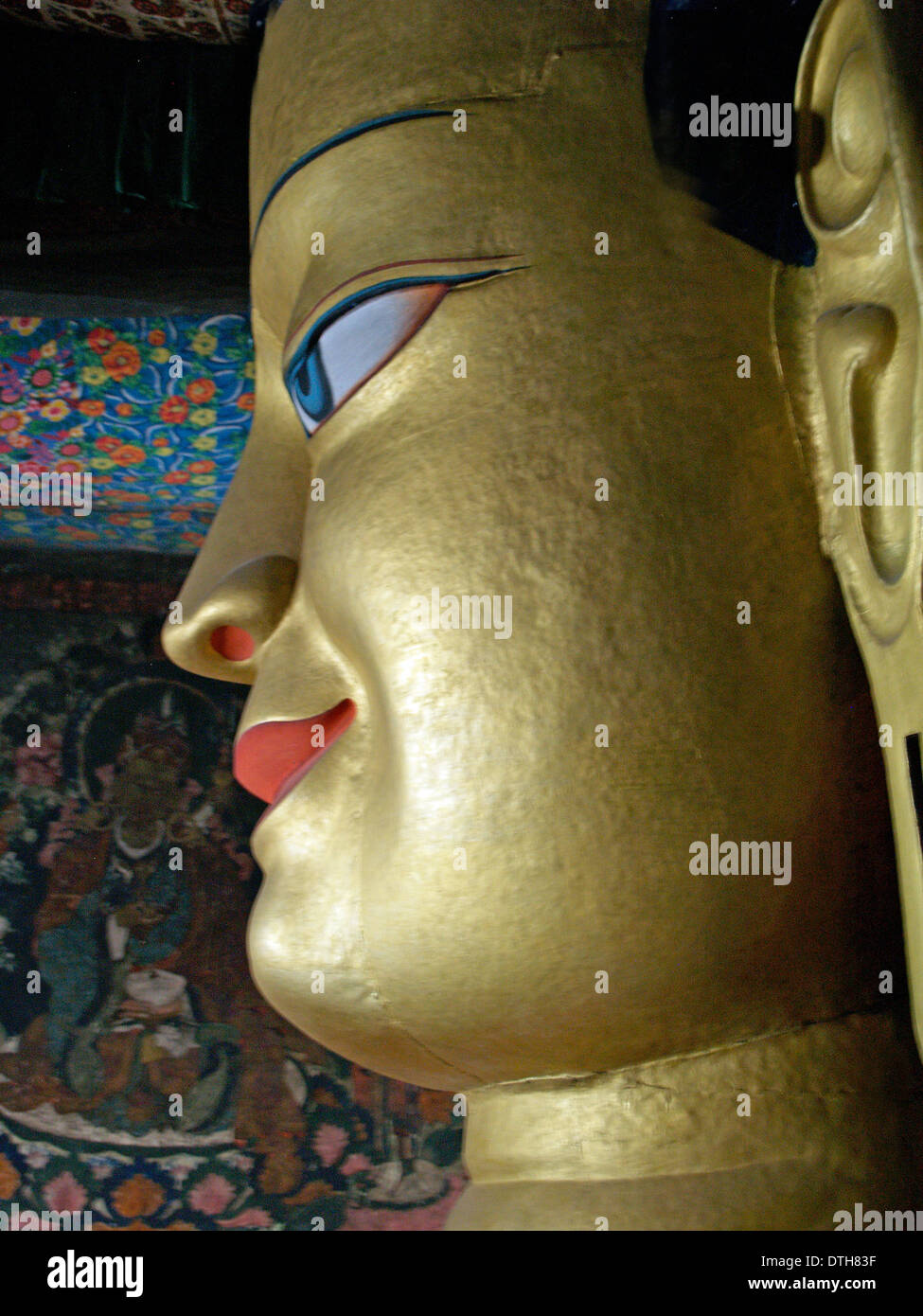 Il Buddha Shakyamuni presso il monastero di Shey in Ladakh,l'India Foto Stock