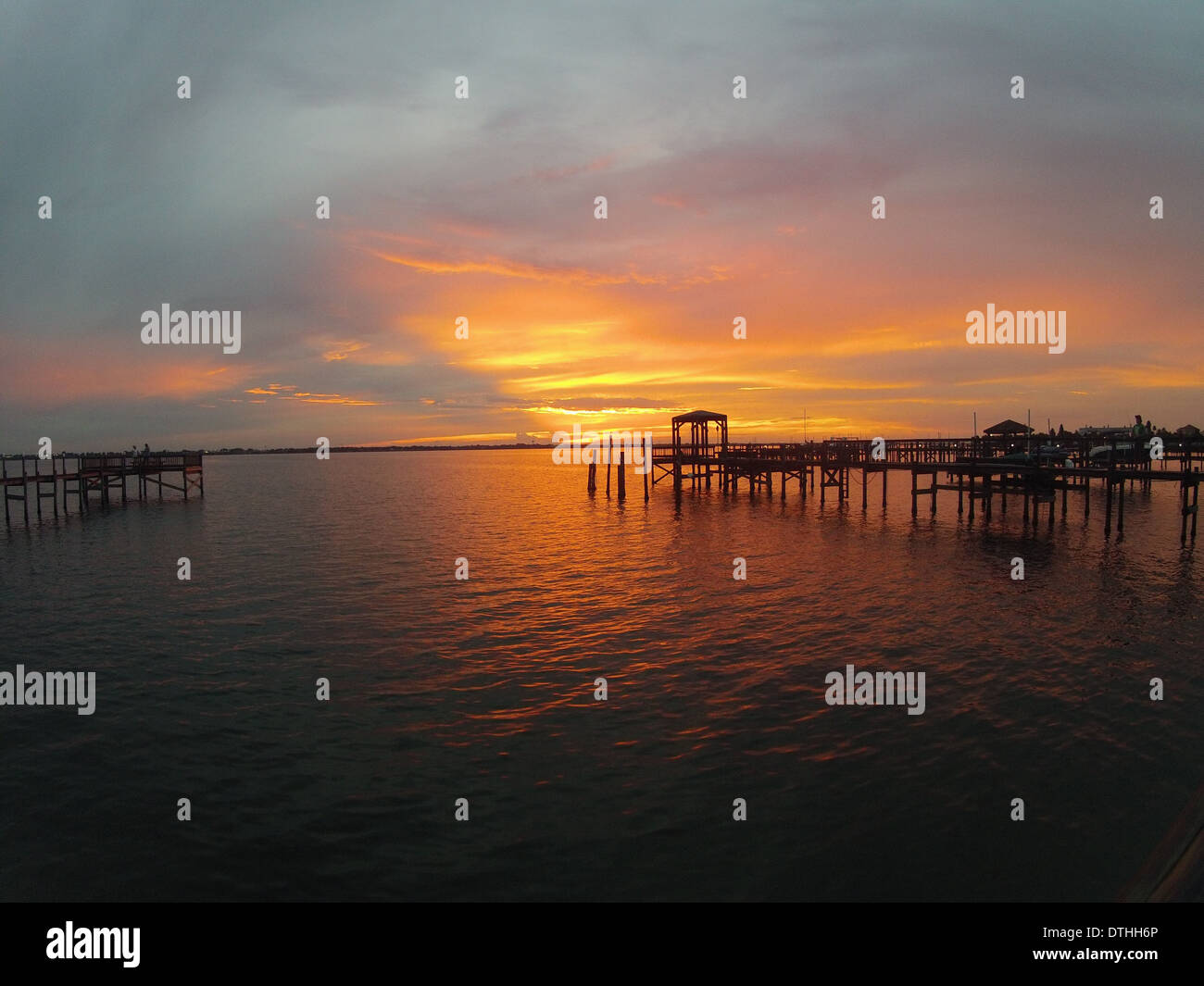 Melbourne Florida molo Foto Stock