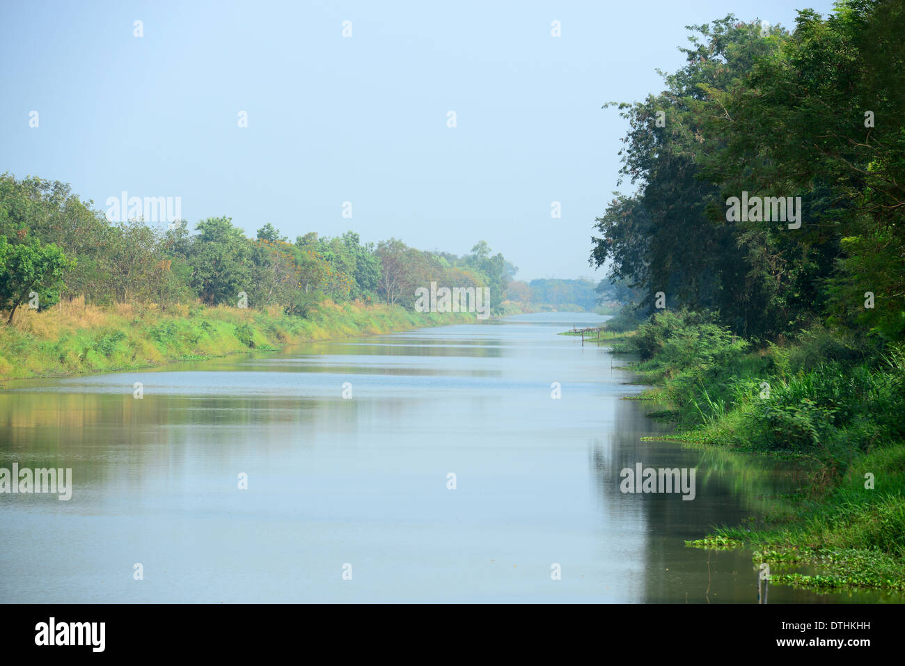 Canal in Thailandia Foto Stock