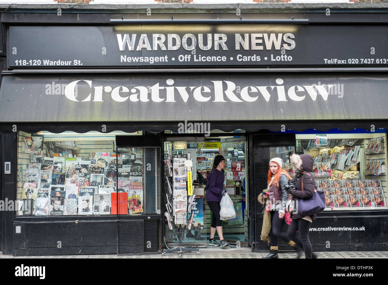 Negozi di Wardour Street, Londra, Regno Unito Foto Stock