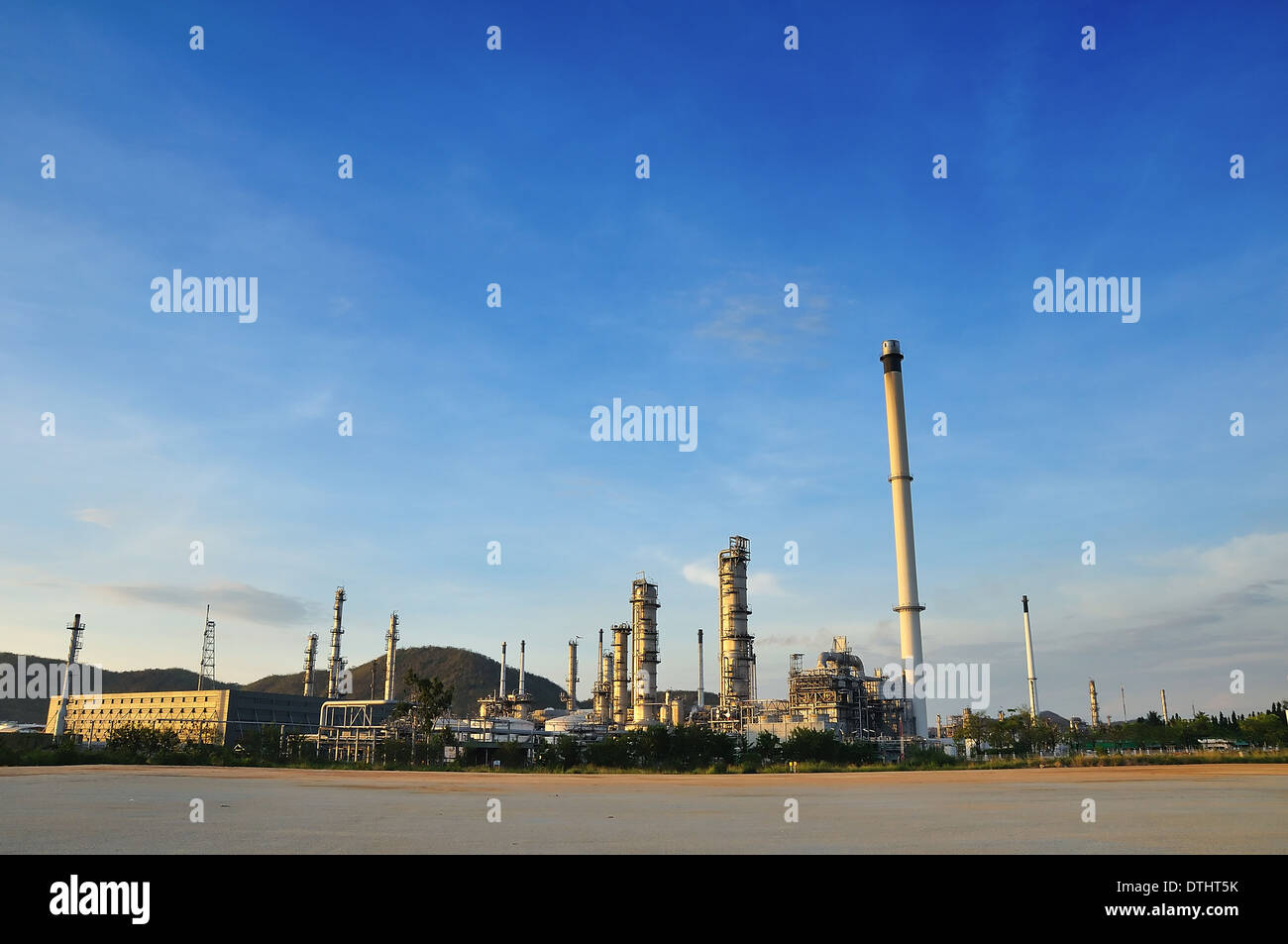 Impianto petrolchimico Foto Stock