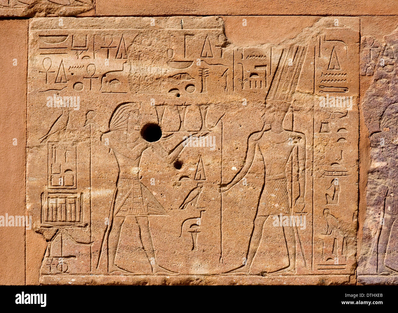 Cappella Rouge o Cappella Rossa della Regina Hatshepsut in Open Air Museum al Tempio di Karnak sulla sponda orientale a Luxor Foto Stock