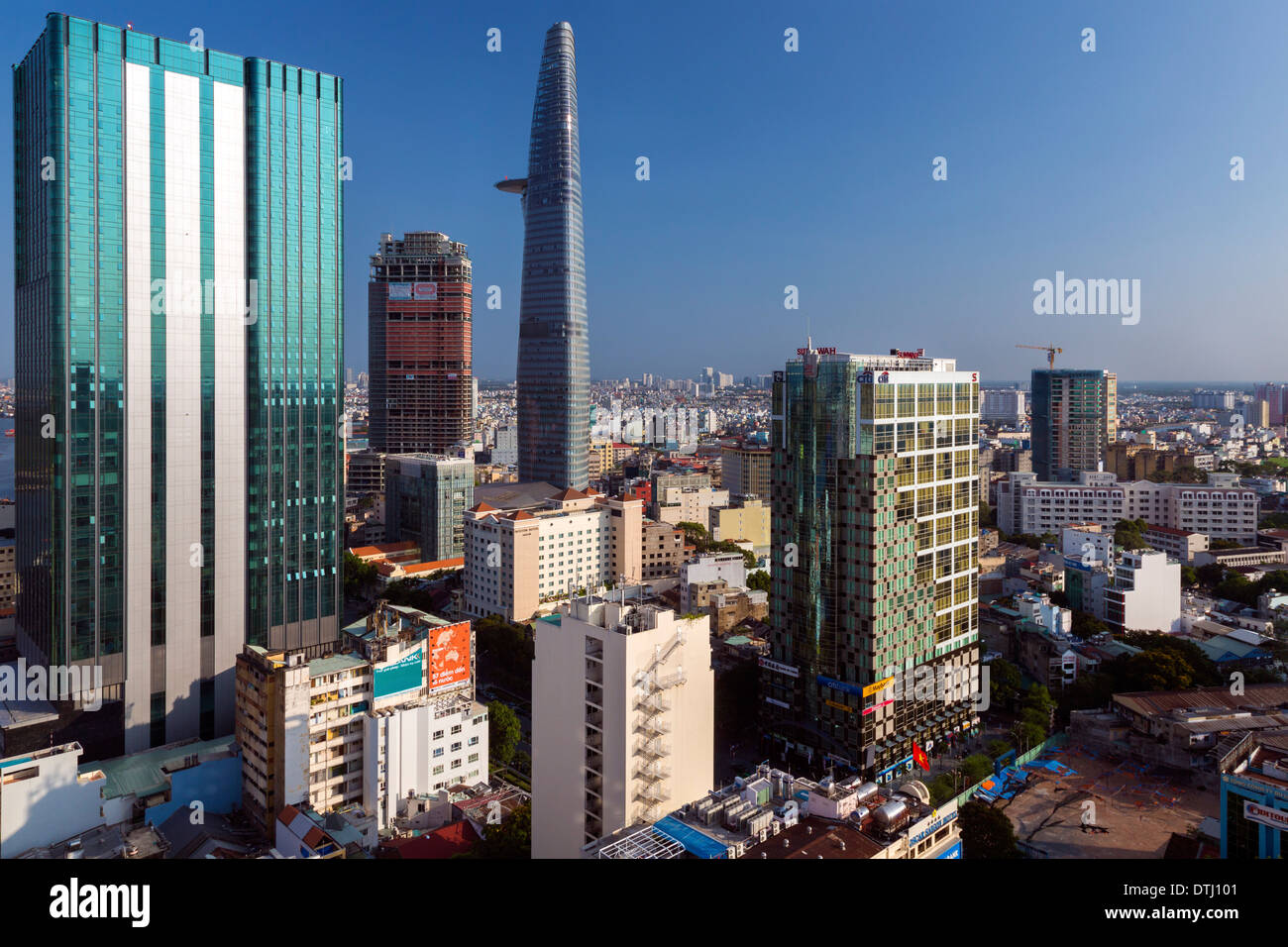 Ho Chi Minh City skyline, Vietnam Foto Stock