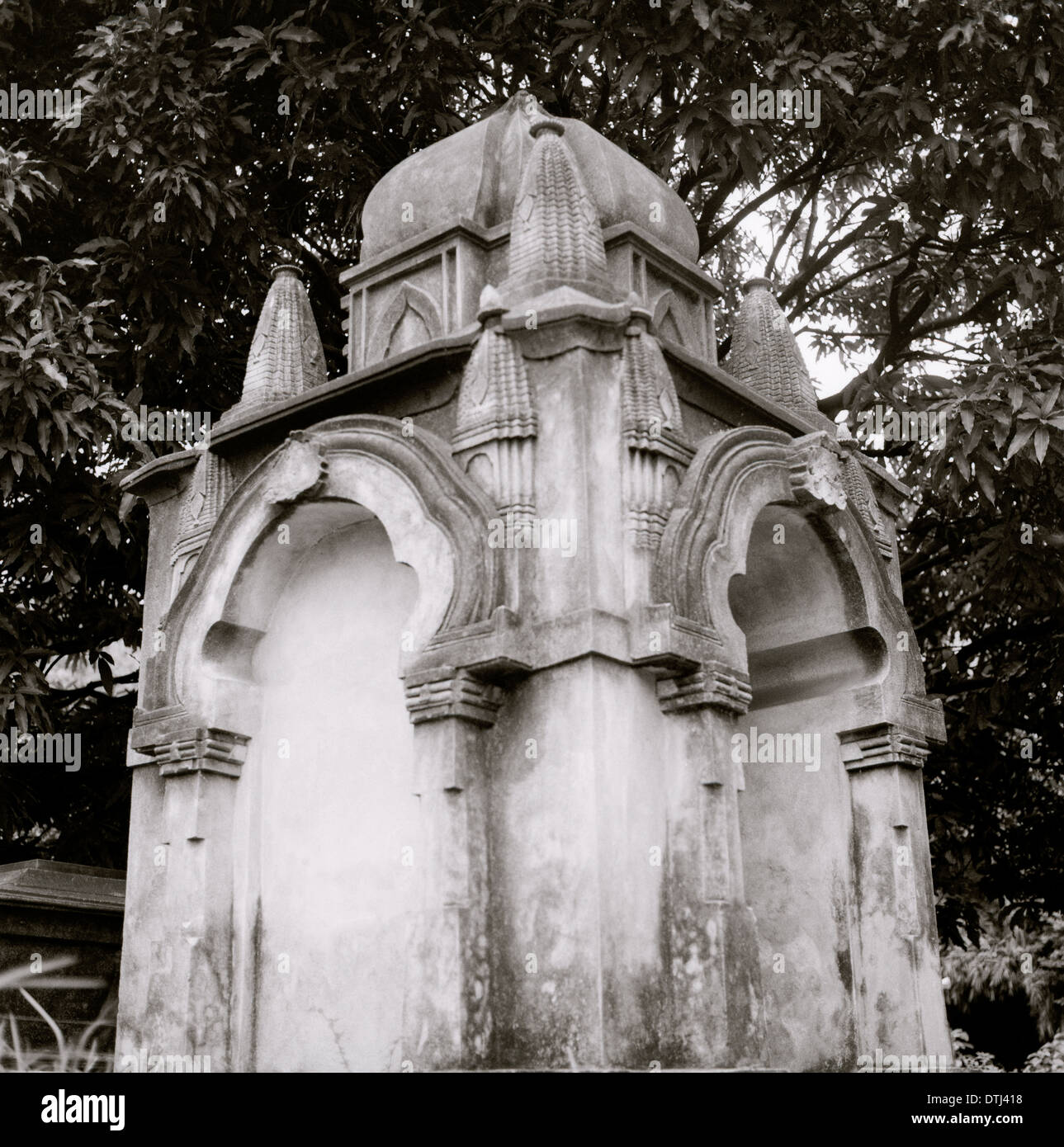 Park Street cimitero in Kolkata Calcutta nel Bengala Occidentale in India in Asia del Sud. Cimiteri storia cultura storica serenità Indian Travel Foto Stock