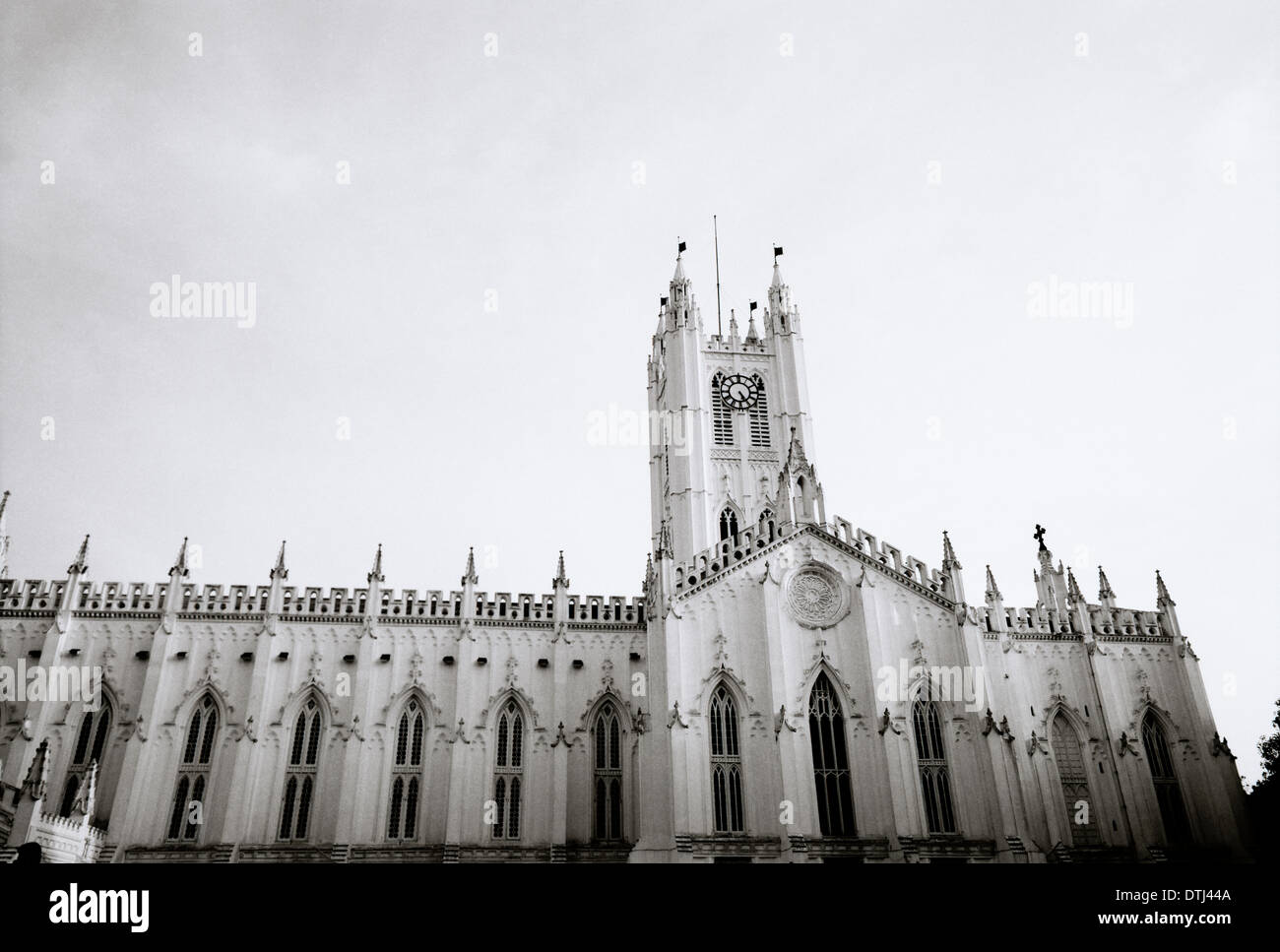 Saint Paul Cathedral Kolkata Calcutta nel Bengala Occidentale in India in Asia del Sud. Paolo Chiesa anglicana religione edificio religioso Viaggi di architettura Foto Stock