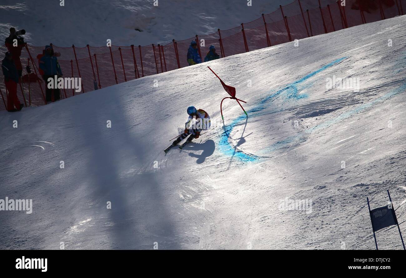 Krasnaya Polyana, Russia. 19 feb 2014. Felix Neureuther della Germania in  azione durante lo Slalom Gigante maschile Sci Alpino evento in Rosa Khutor  Alpine Center a Sochi 2014 Giochi Olimpici, Krasnaya Polyana,