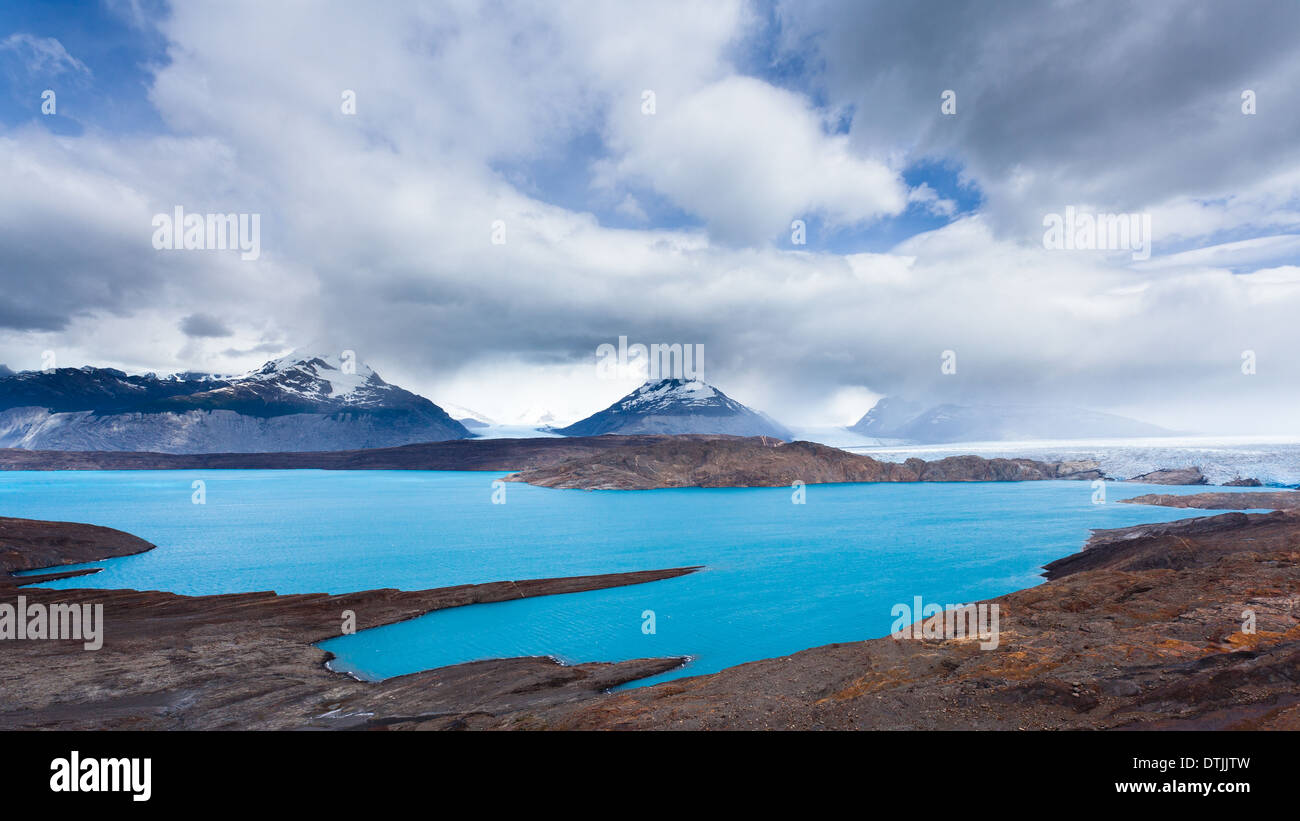 Lago Guillermo nel parco nazionale Los Glaciares Foto Stock