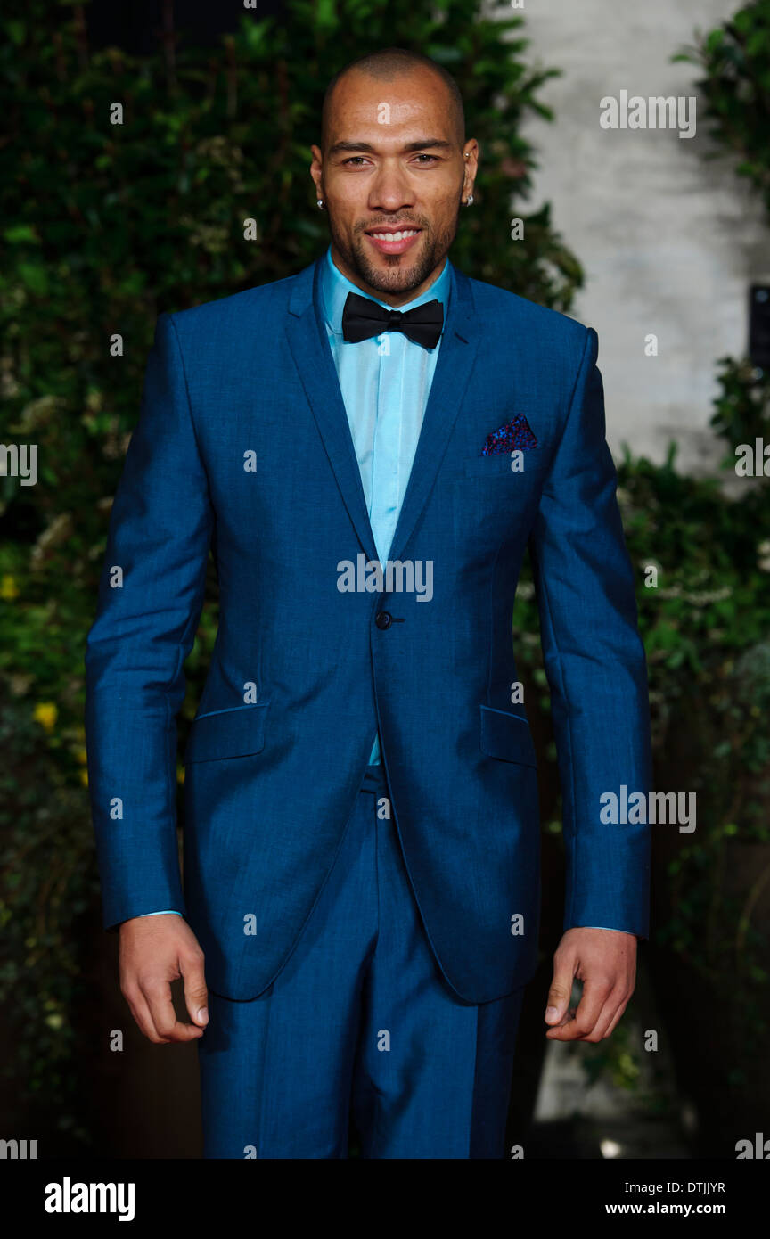 John Carew arriva per il British Academy Film Awards 2014 dopo essere partito al Grosvenor Hotel. Foto Stock