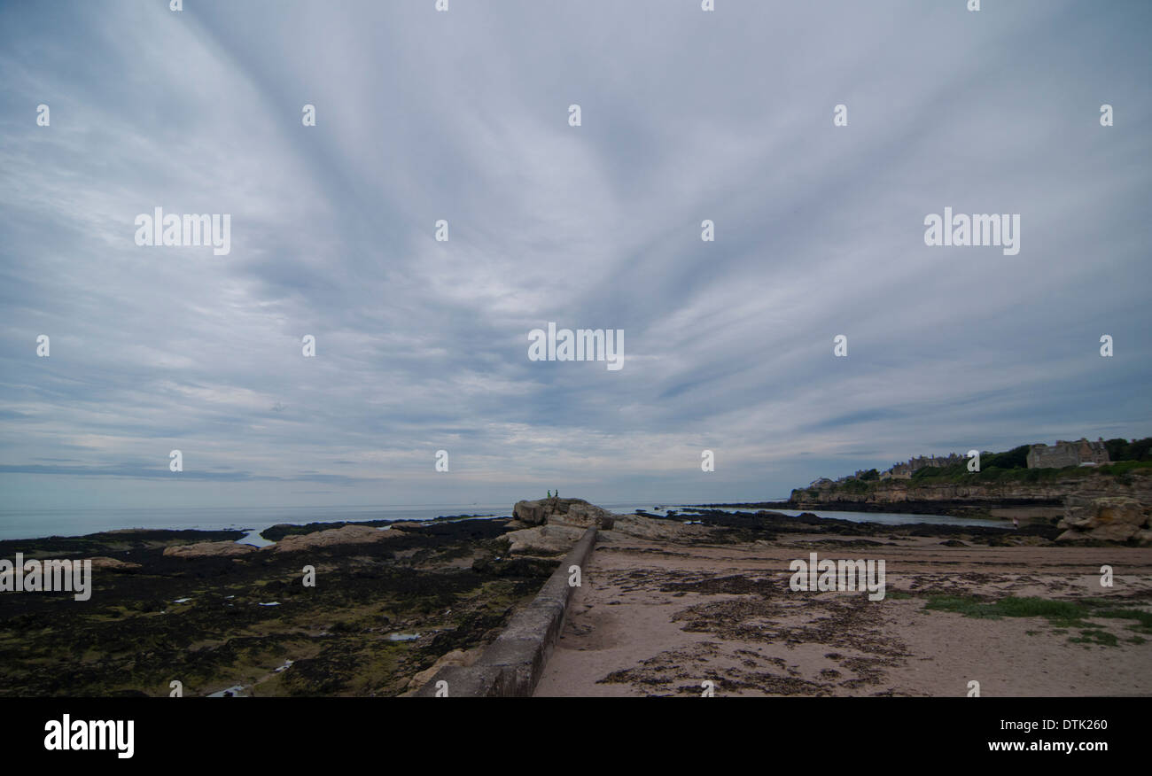 Castle Beach, St Andrews Fife, Scozia, Regno Unito Foto Stock