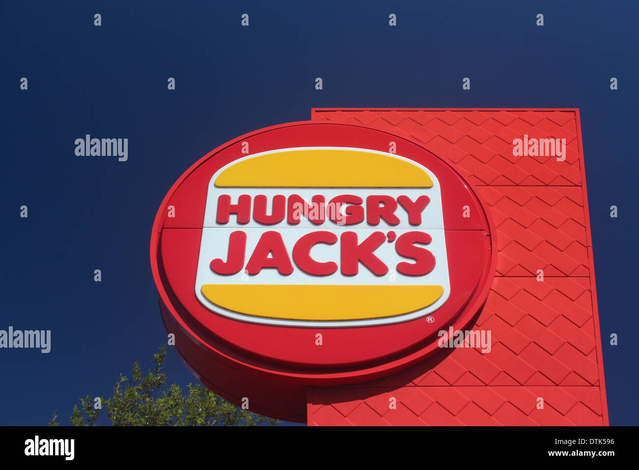 Fame Jack's sign burger fast food Australia Foto Stock