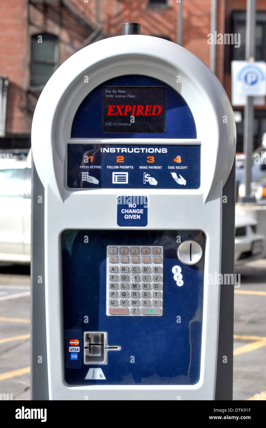 Unico metro di traffico è scaduto Foto Stock
