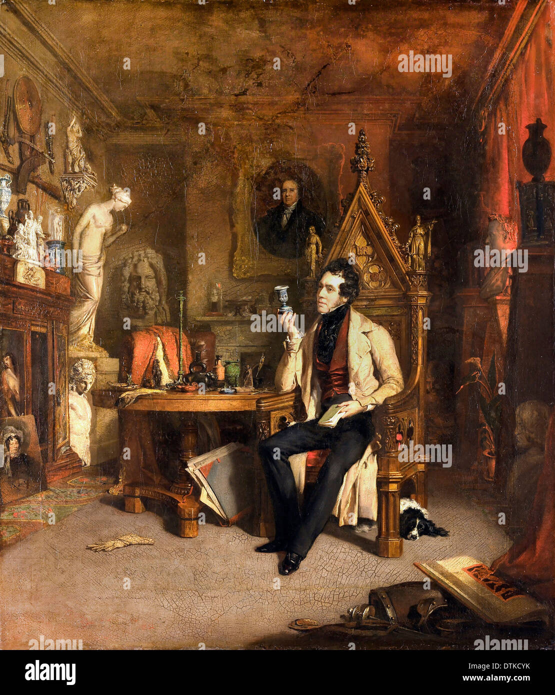 William Daniels, Giuseppe Mayer 1843 olio su tela. La Walker Art Gallery di Liverpool, in Inghilterra. Foto Stock
