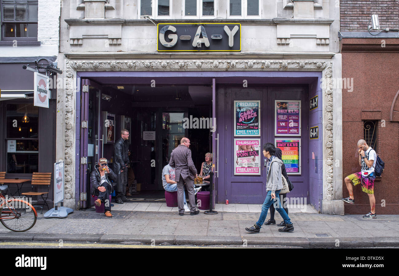 G.A.Y. club in Soho London REGNO UNITO Foto Stock