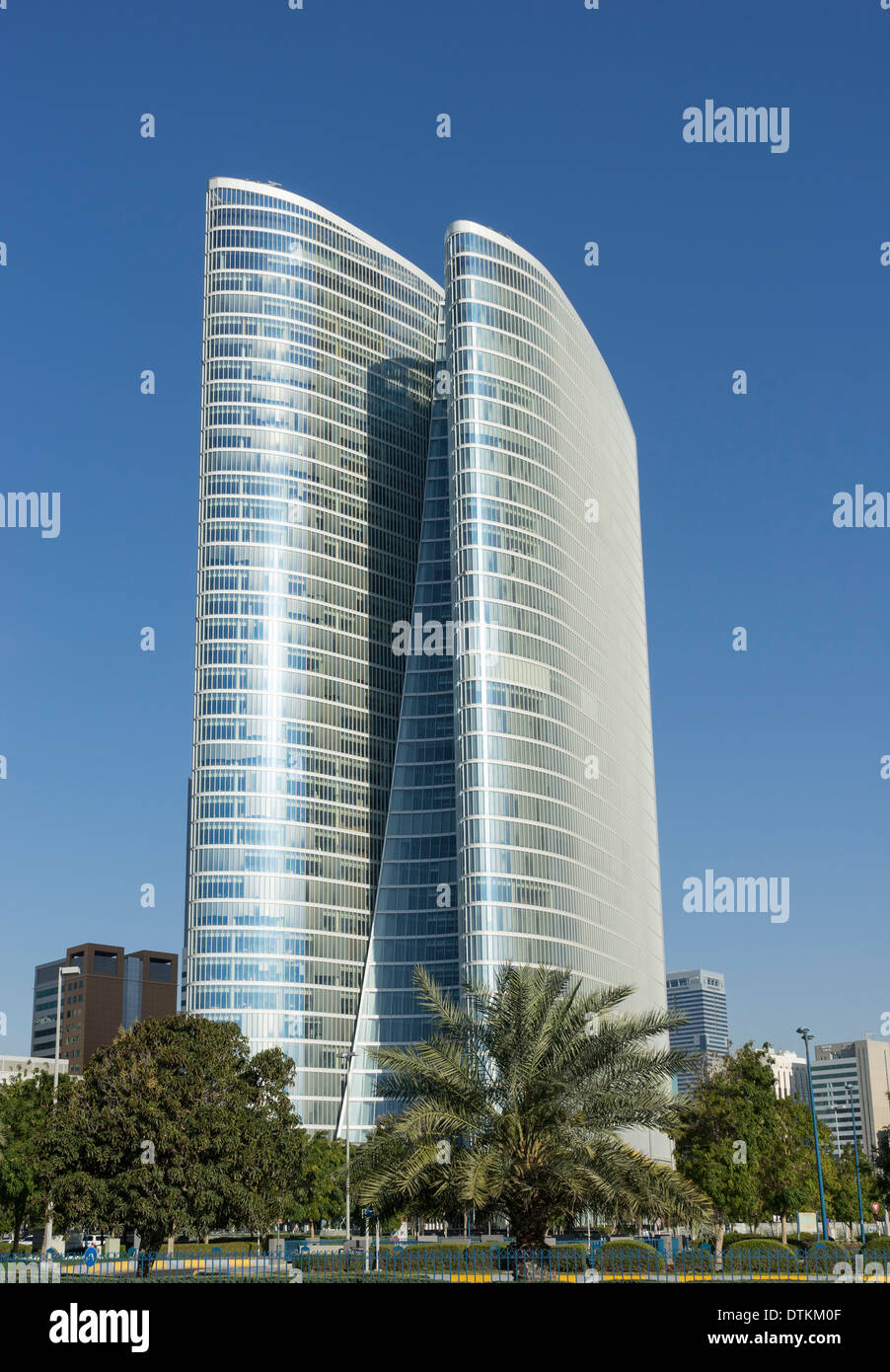 Abu Dhabi Investment Authority (ADIA) Edificio di Abu Dhabi Emirati Arabi Uniti Foto Stock