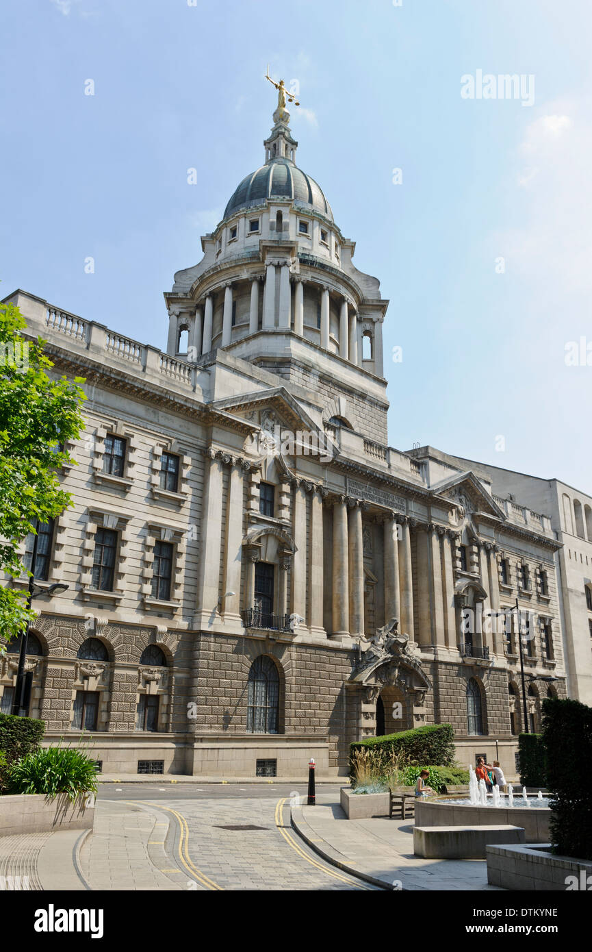 La centrale Tribunale Penale di Inghilterra e Galles noto come il vecchio edificio Bailey, Londra, Inghilterra. Foto Stock