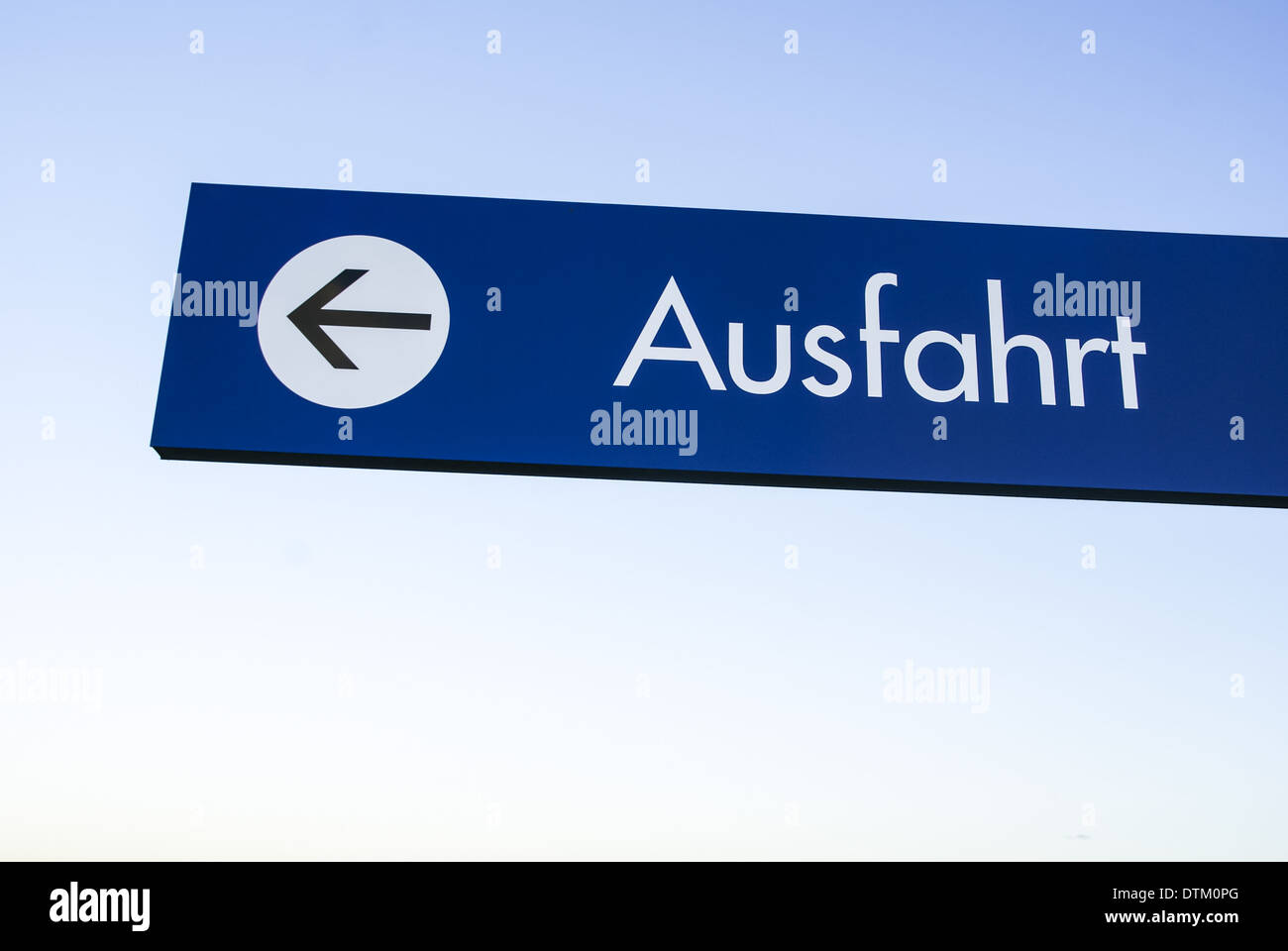 Segno dell'uscita Foto Stock