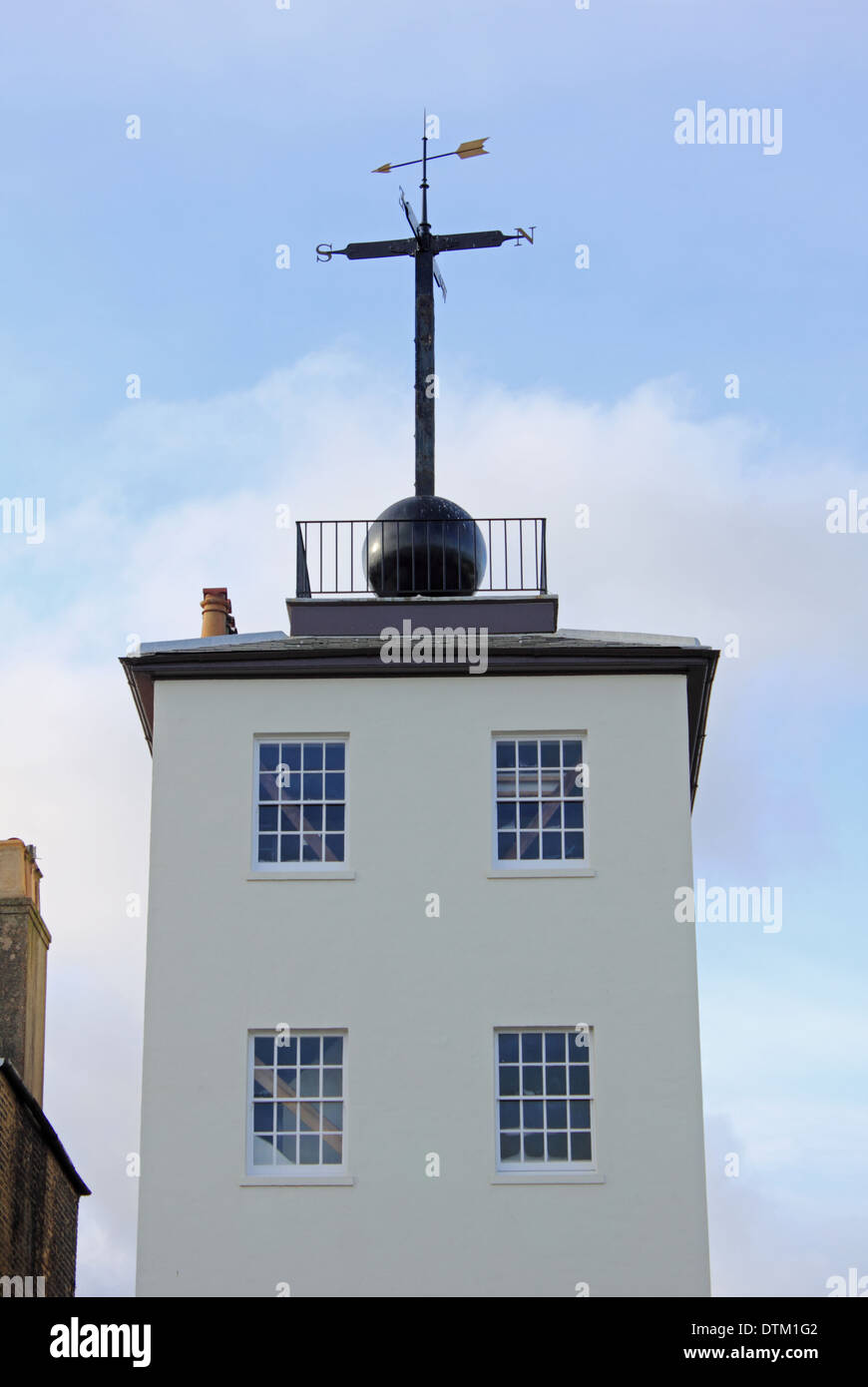 Sfera di tempo Tower Museum nella città costiera di trattativa, Kent, England, Regno Unito Foto Stock