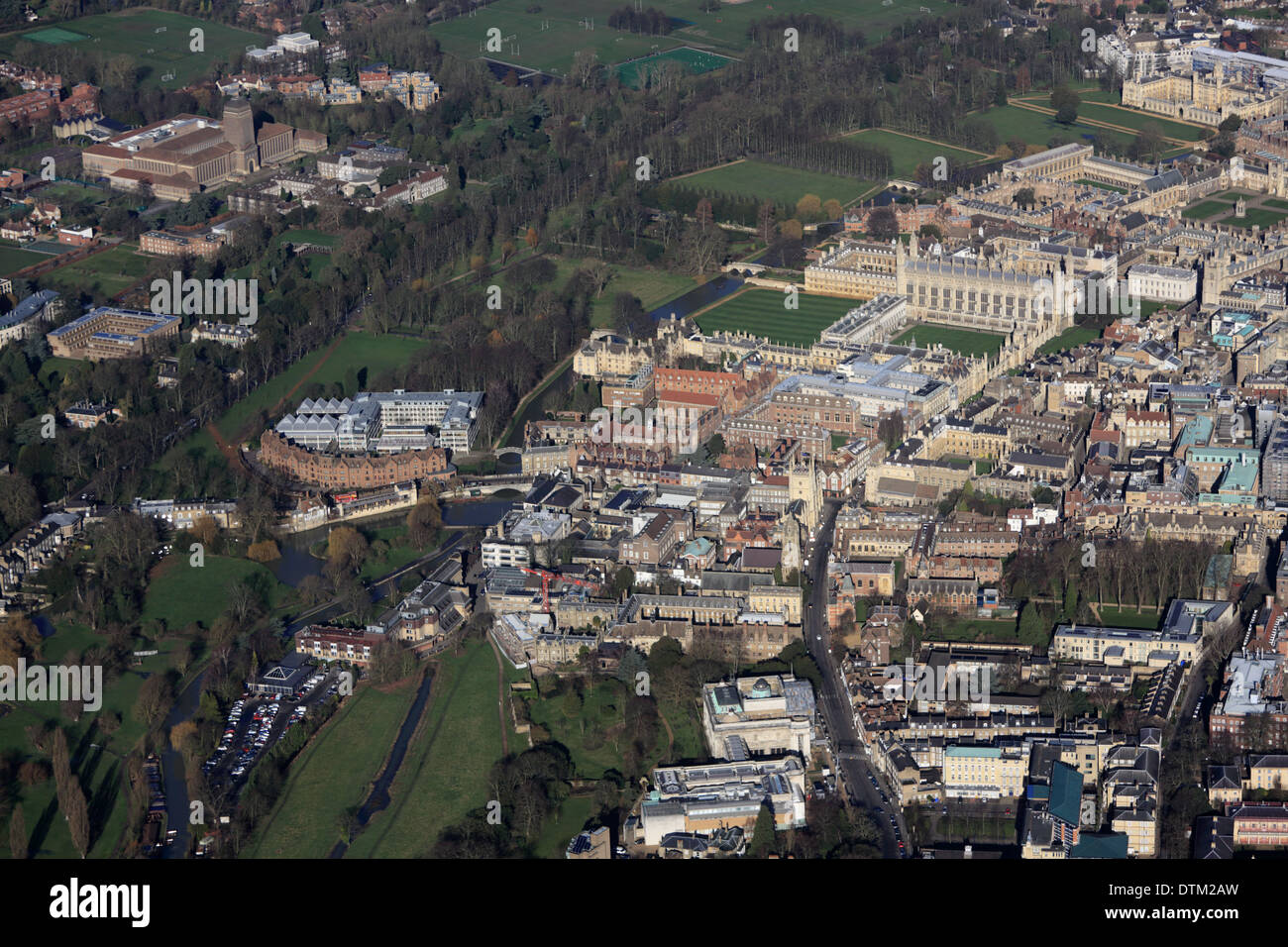 Cambridge vista aerea Foto Stock