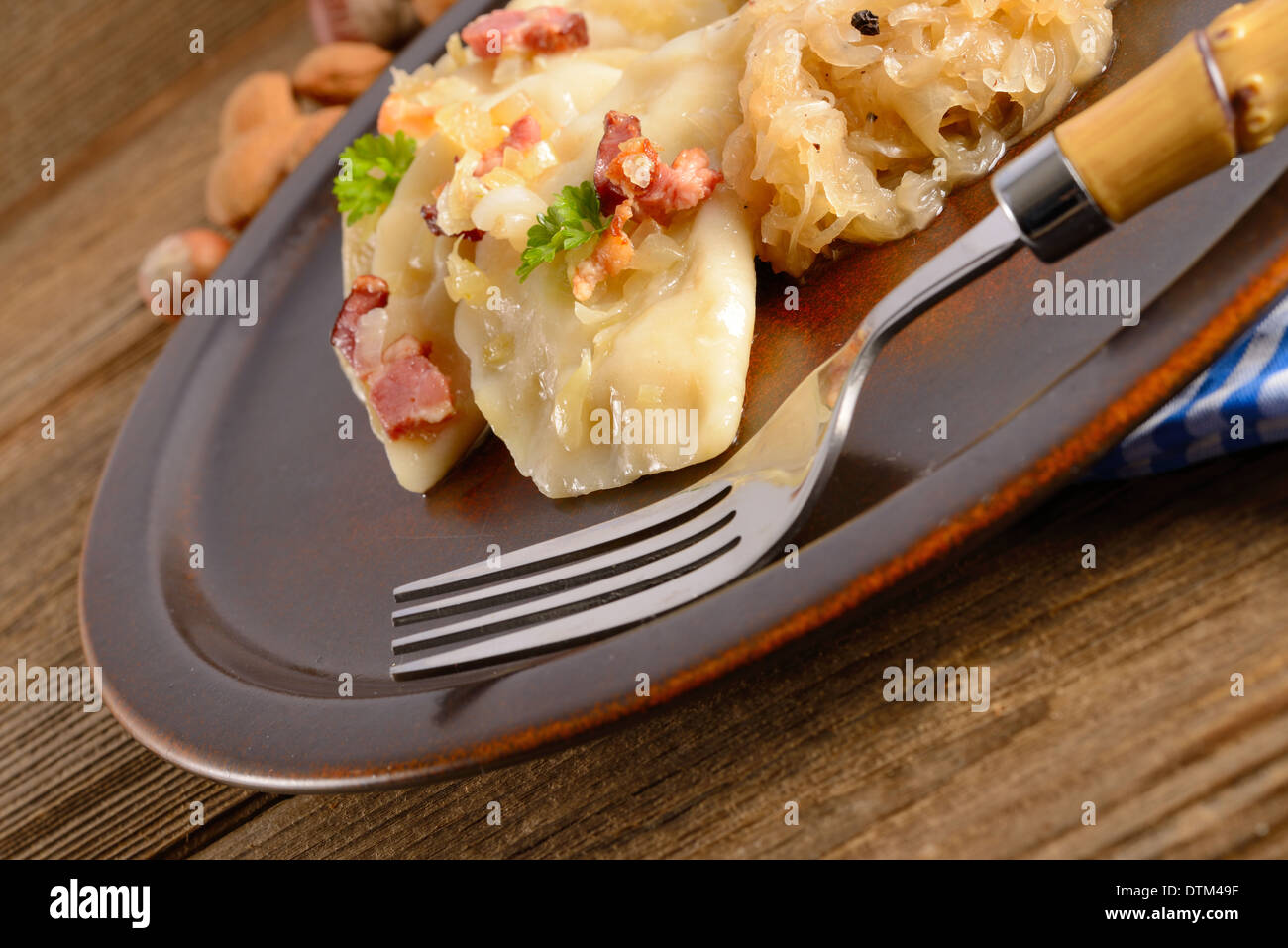 Pierogi.polacco piatto di Natale Foto Stock