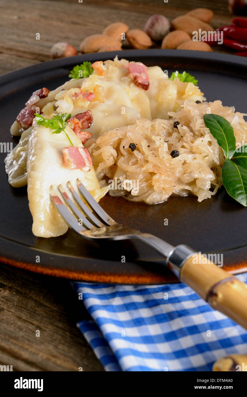 Pierogi.polacco piatto di Natale Foto Stock