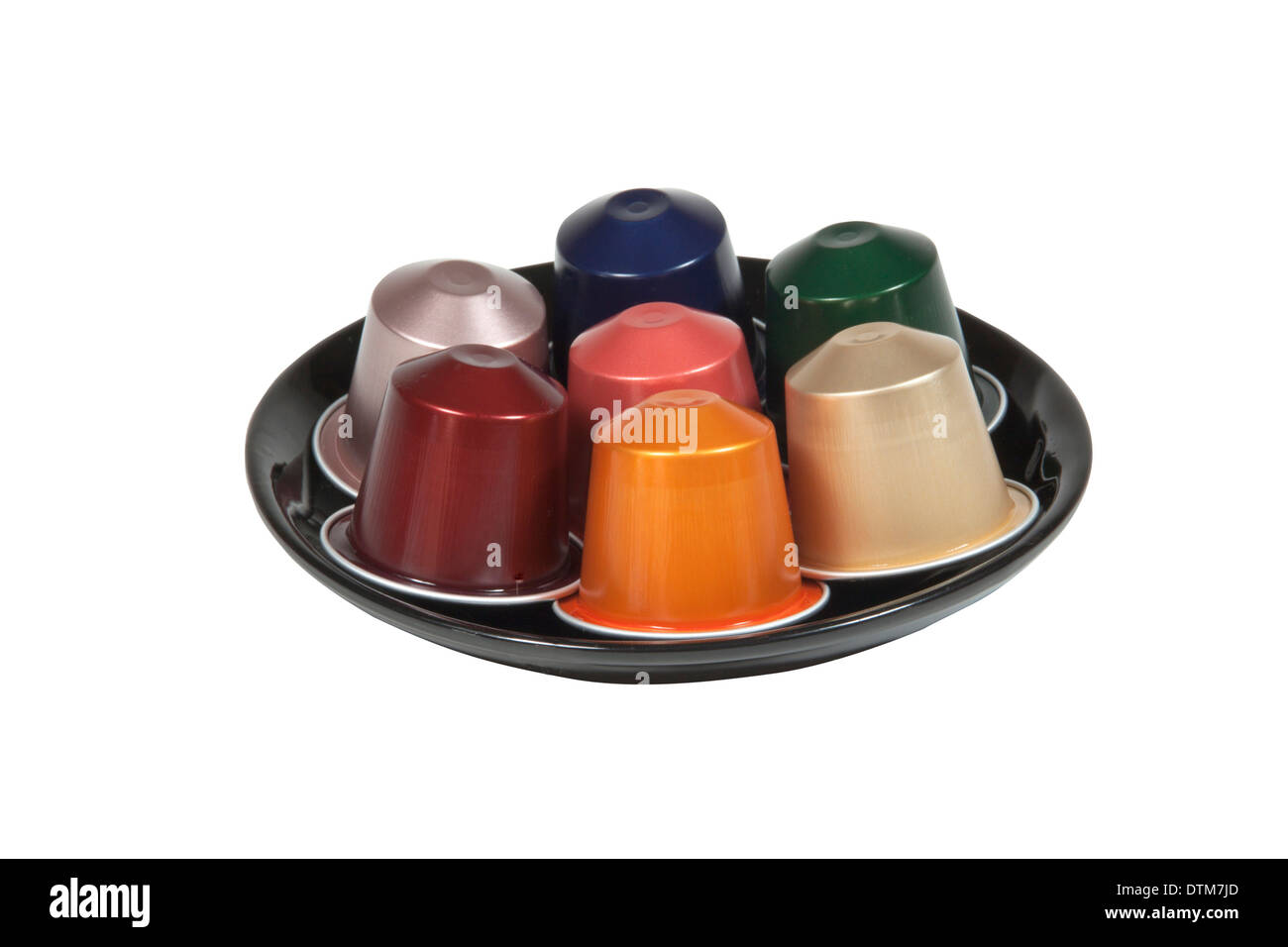 Raccolta di vari sapori di cialde di caffè Foto Stock