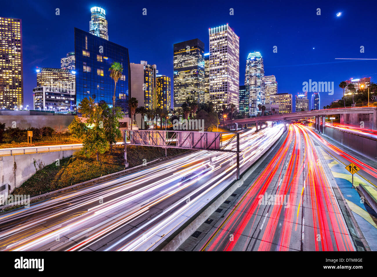 Los Angeles, California, Stati Uniti d'America downtown cityscape. Foto Stock