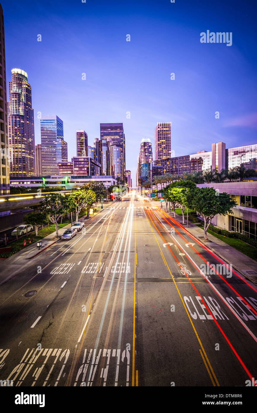 Los Angeles, California, Stati Uniti d'America downtown cityscape. Foto Stock