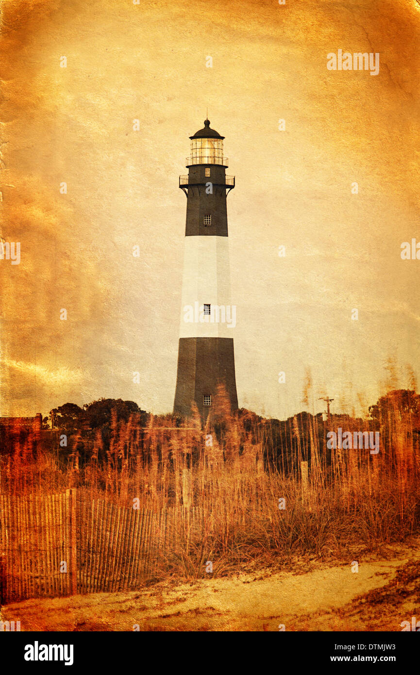 In stile vintage foto del faro Foto Stock