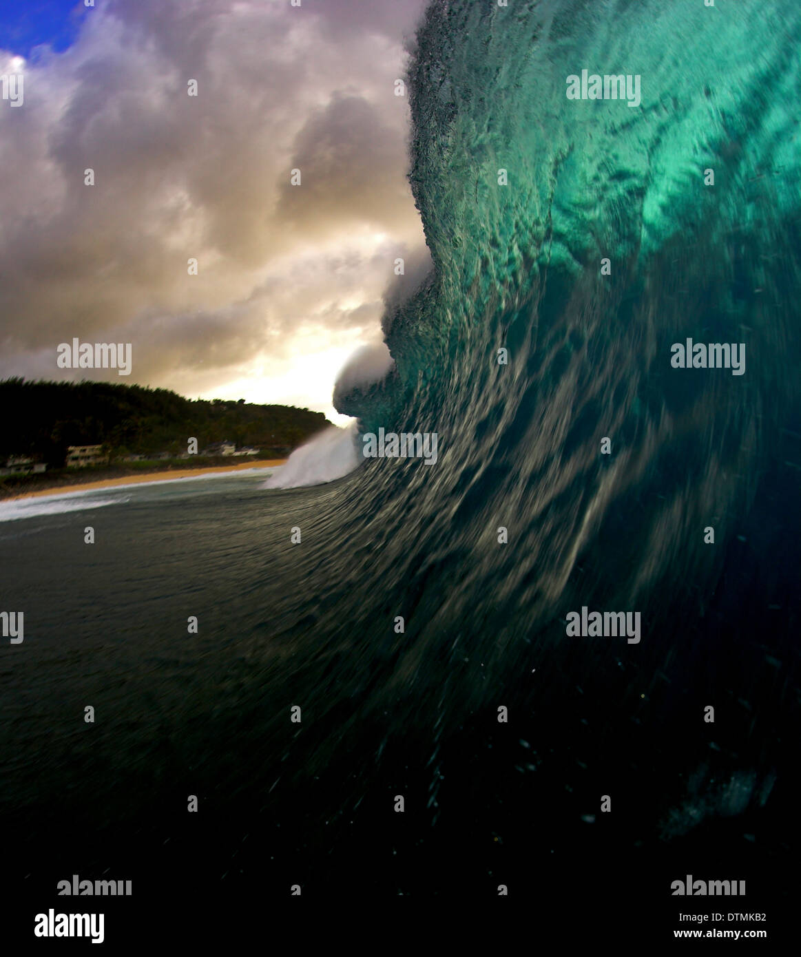 Onda oceano beach art Foto Stock