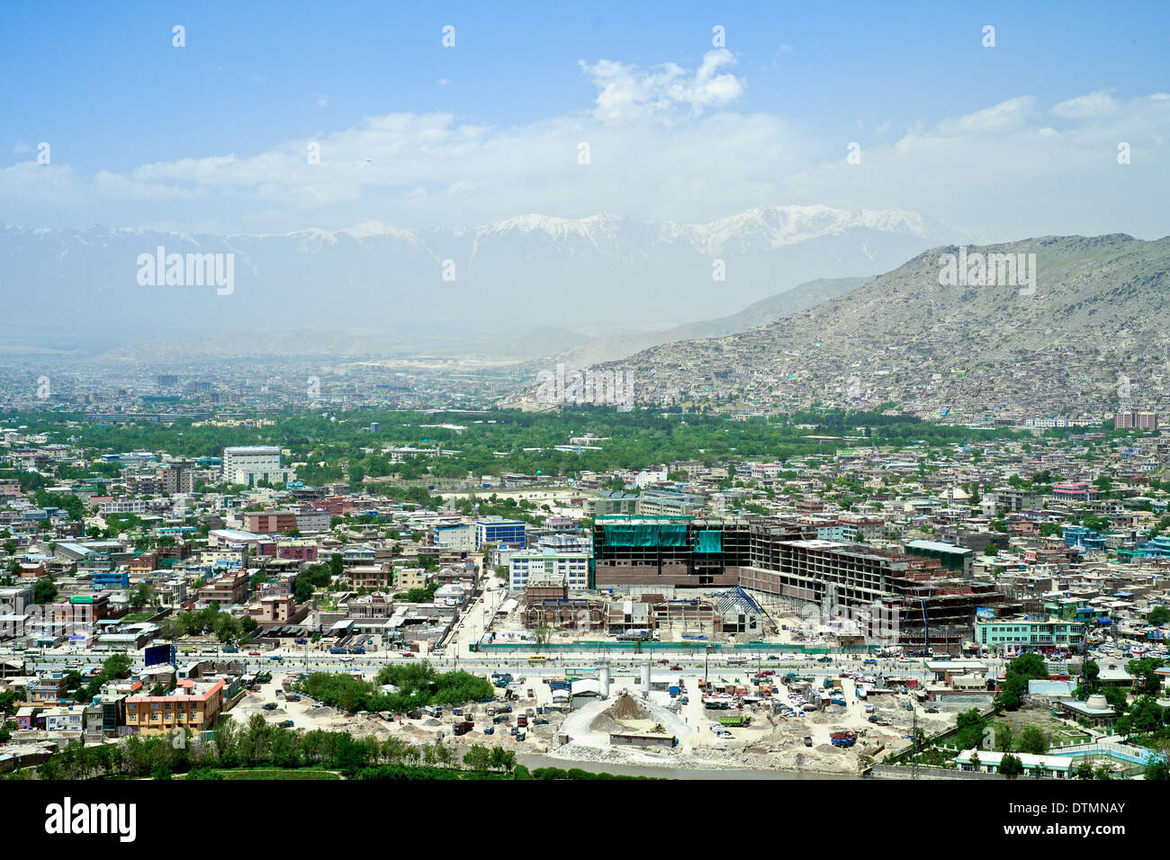 Panoramica di Kabul, Afghanistan Foto Stock