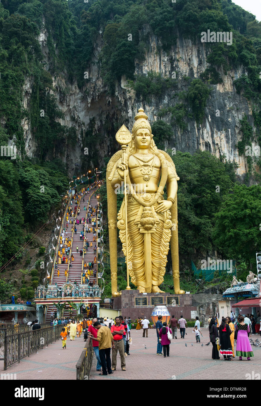 Scene del bizzarro e unico Thaipusam festival. Foto Stock