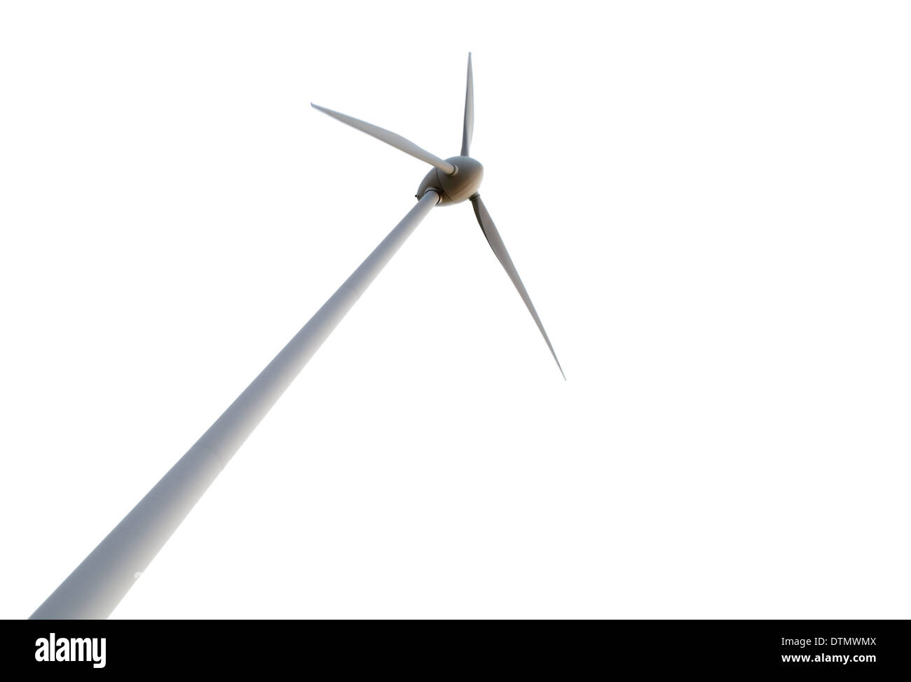 Turbina eolica su sfondo Foto Stock