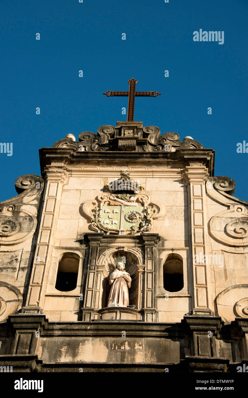 Il Brasile, Bahia Salvador. Pelourinho (Città Vecchia) UNESCO. Storica chiesa di San Francesco c. 1708, costruita in stile barocco. Foto Stock