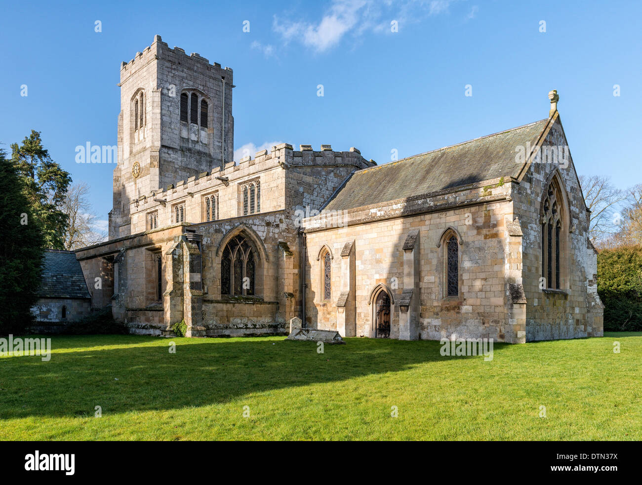 La chiesa di San Martino, Burton Agnes Foto Stock