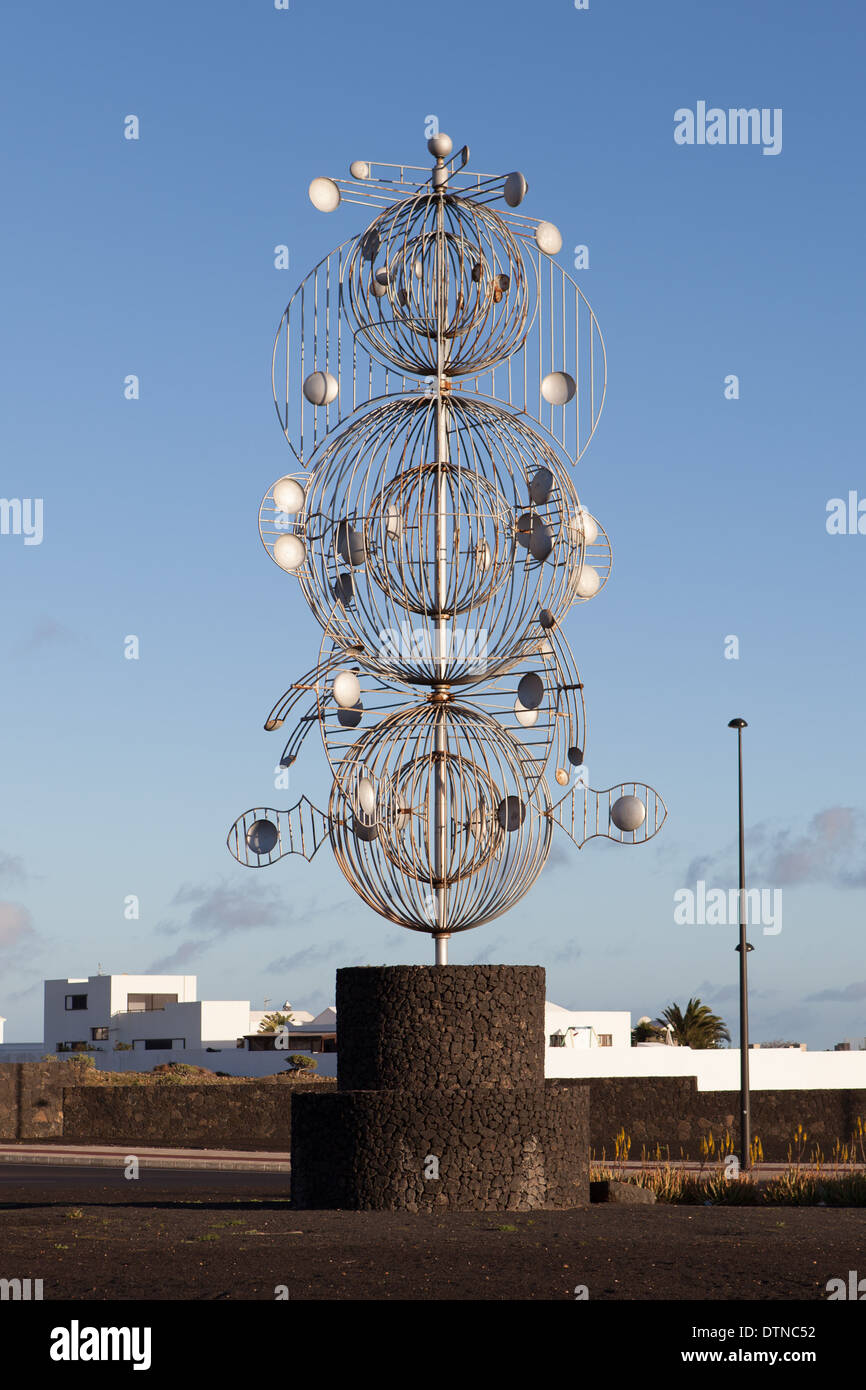 Wind toy (Juguete del viento), scultura da Cesar Manrique. Tahiche, Lanzarote Foto Stock