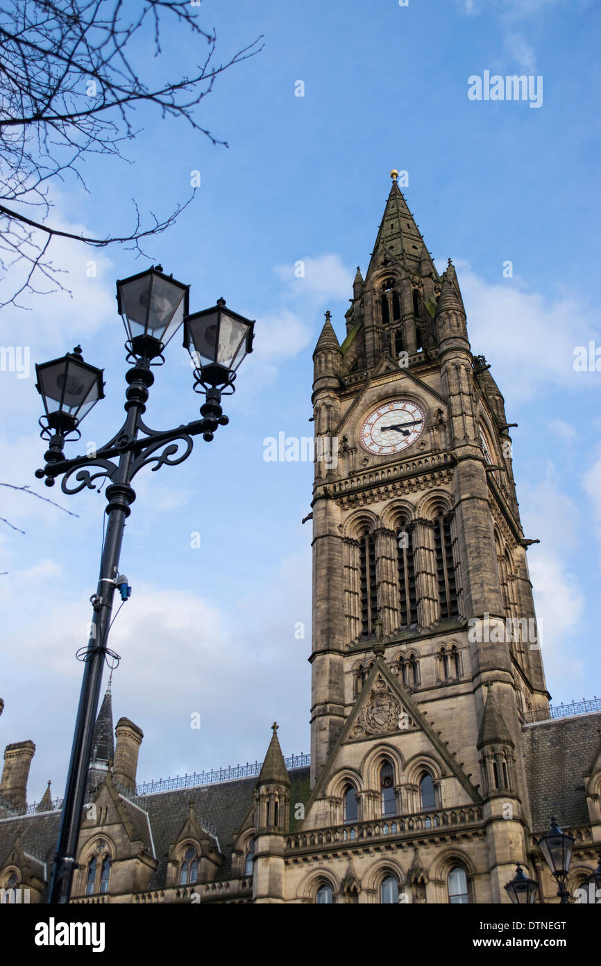 Manchester town hall di Albert Square, England, Regno Unito Foto Stock