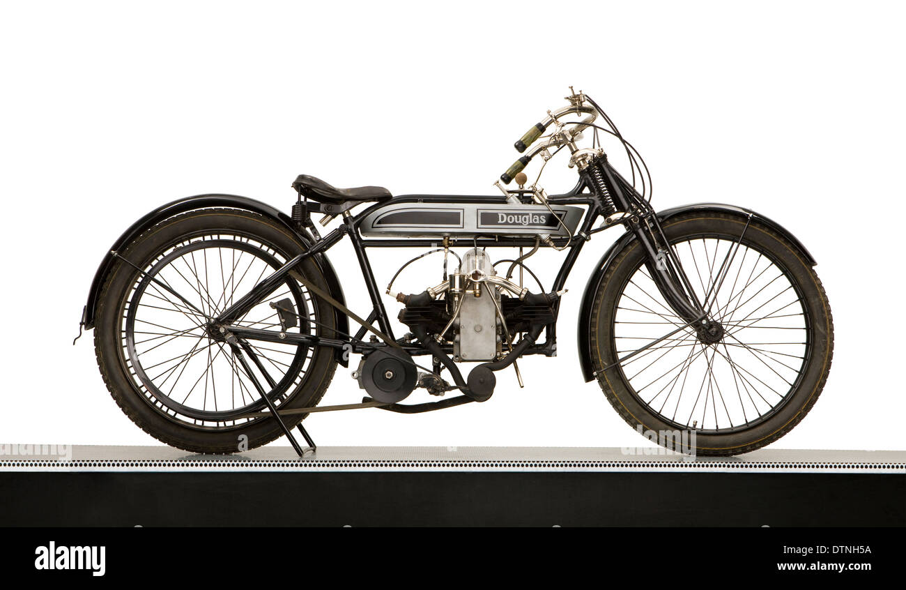1918 Douglas 2 3/4 hp motocicletta Foto Stock