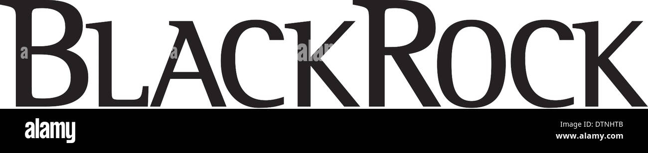 Il logo della multinazionale di investment management corporation Blackrock basata a New York. Foto Stock