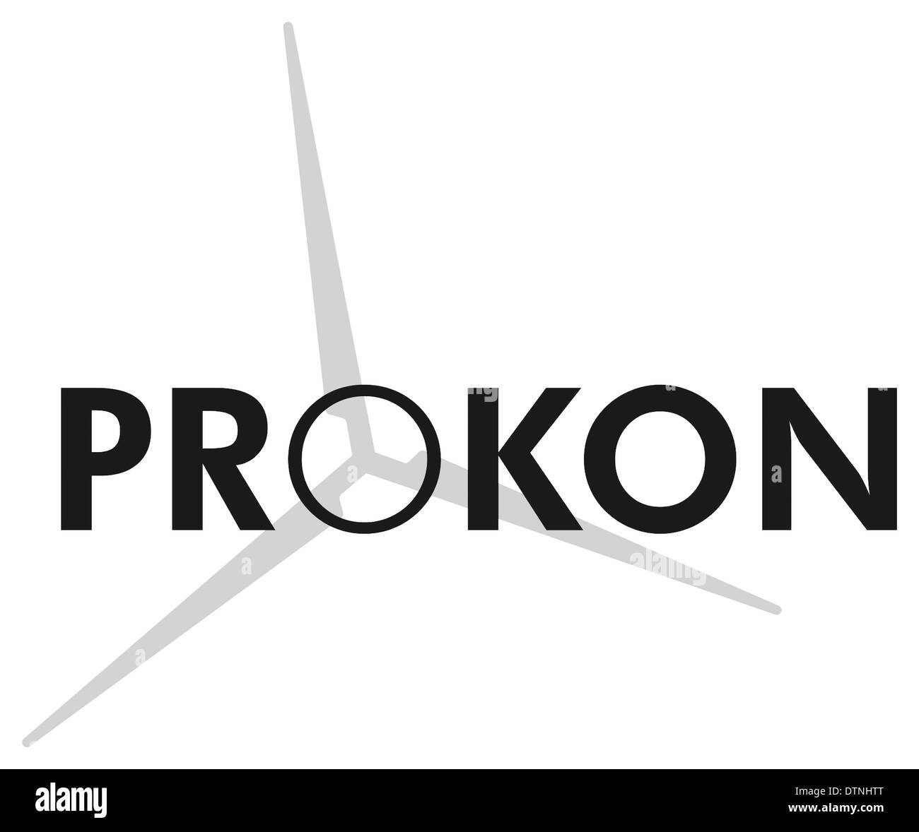 Il logo del tedesco di potere di vento Prokon azienda con sede a Itzehoe. Foto Stock