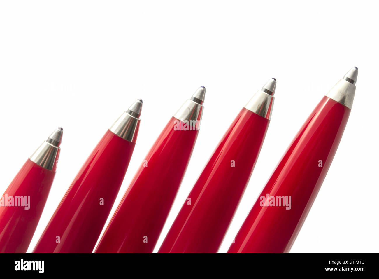 Penne rossi Foto Stock