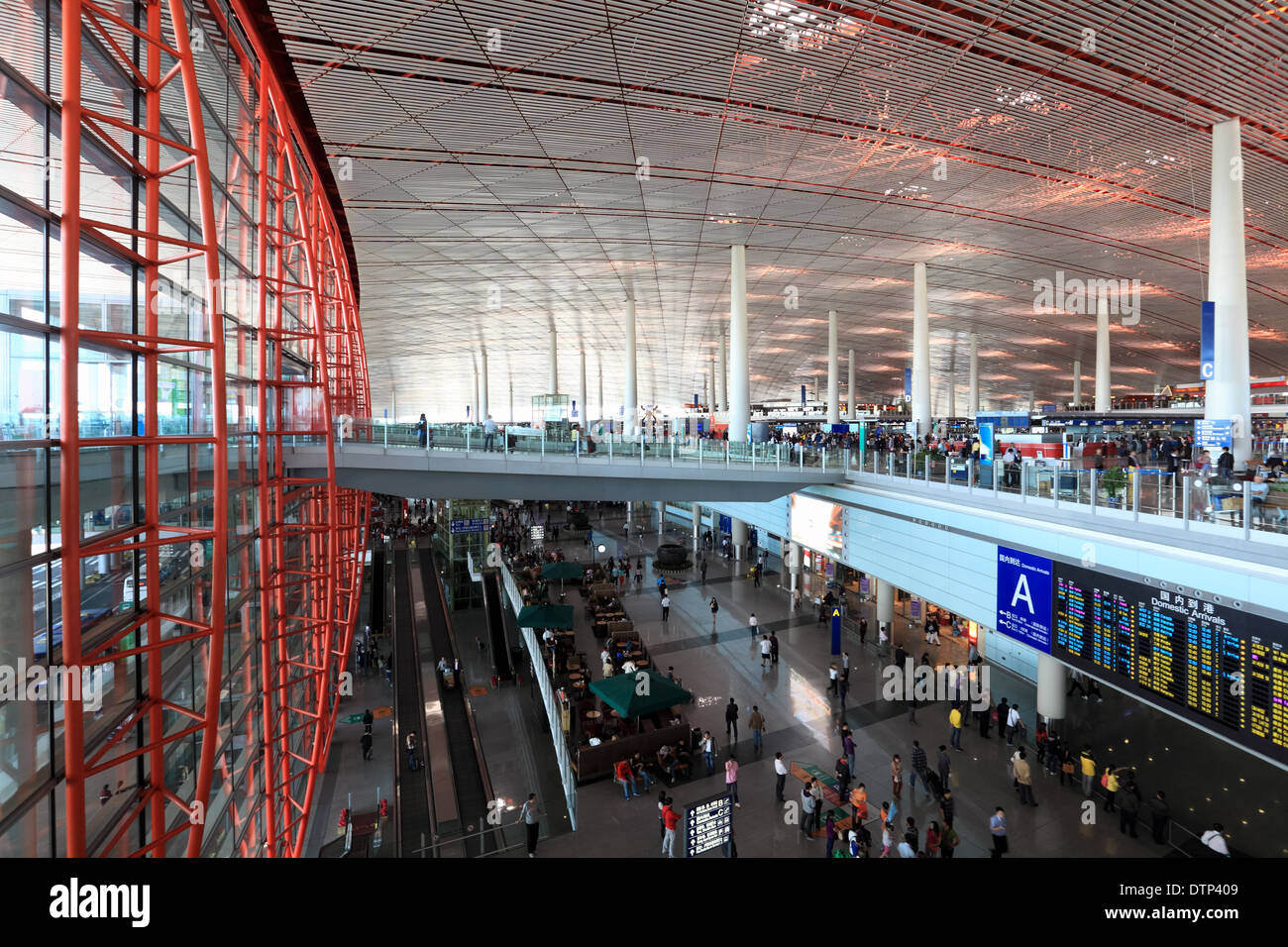 Aeroporto di Pechino hall Foto Stock