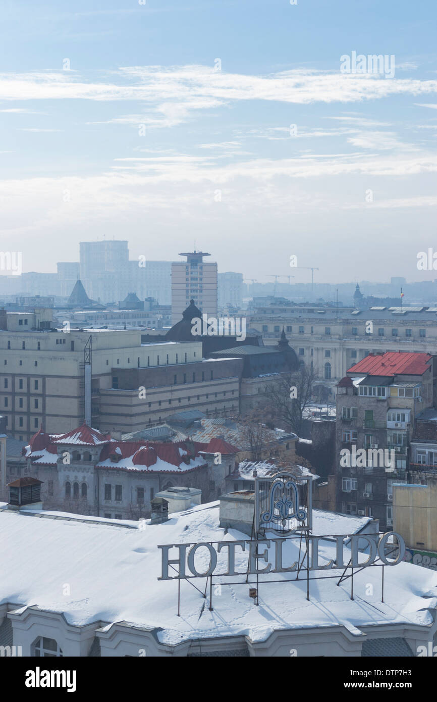 Architettura di Bucarest Foto Stock