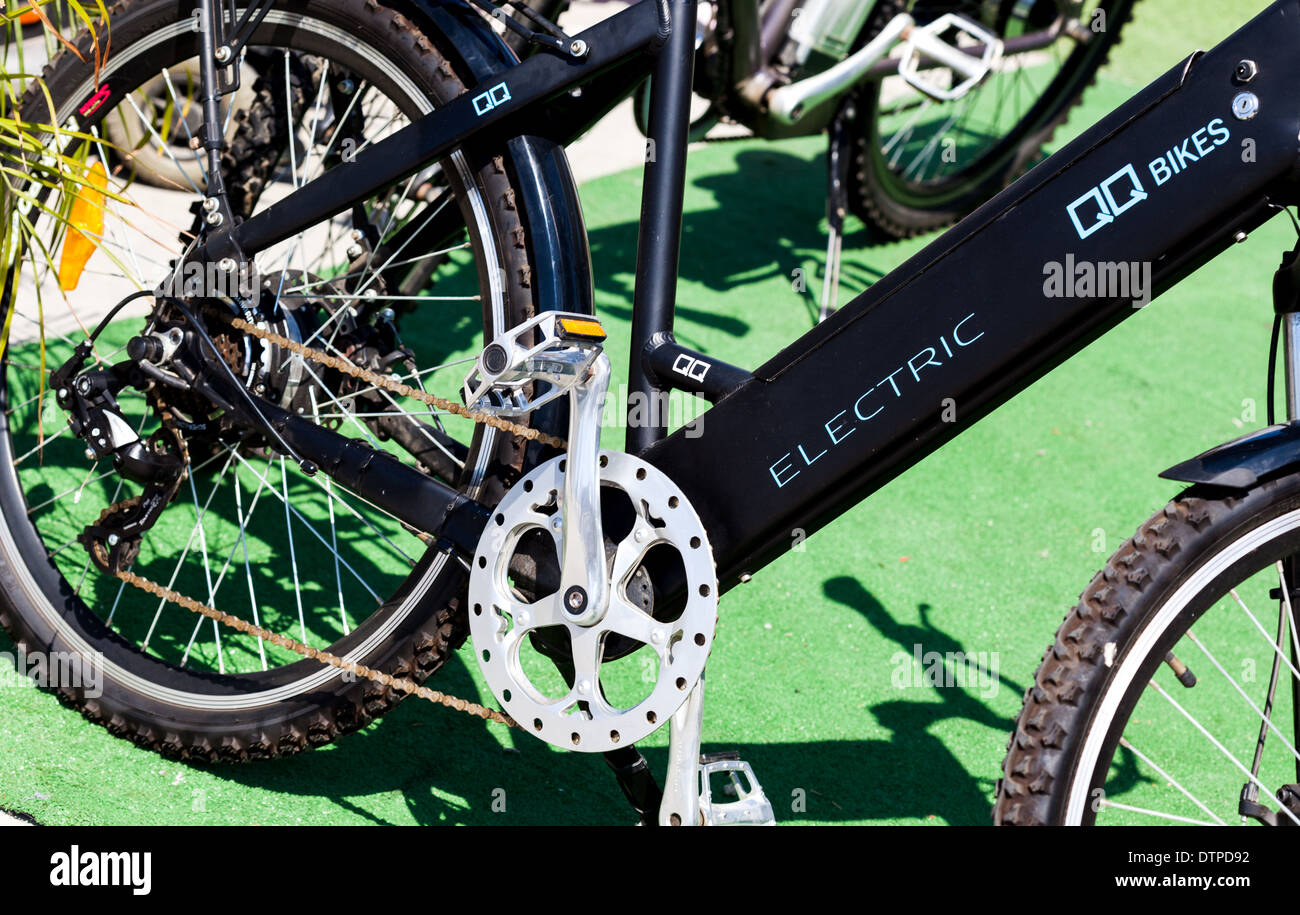 Noleggio biciclette elettriche Malaga Spagna Foto Stock